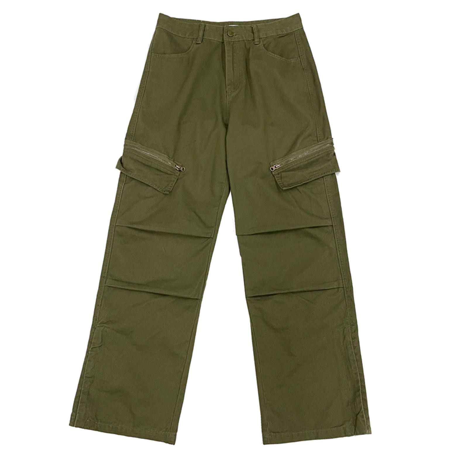 Vintage Multi Pocket Olive Green Cargo Pants Size US 28 / EU 44 - 8 Thumbnail
