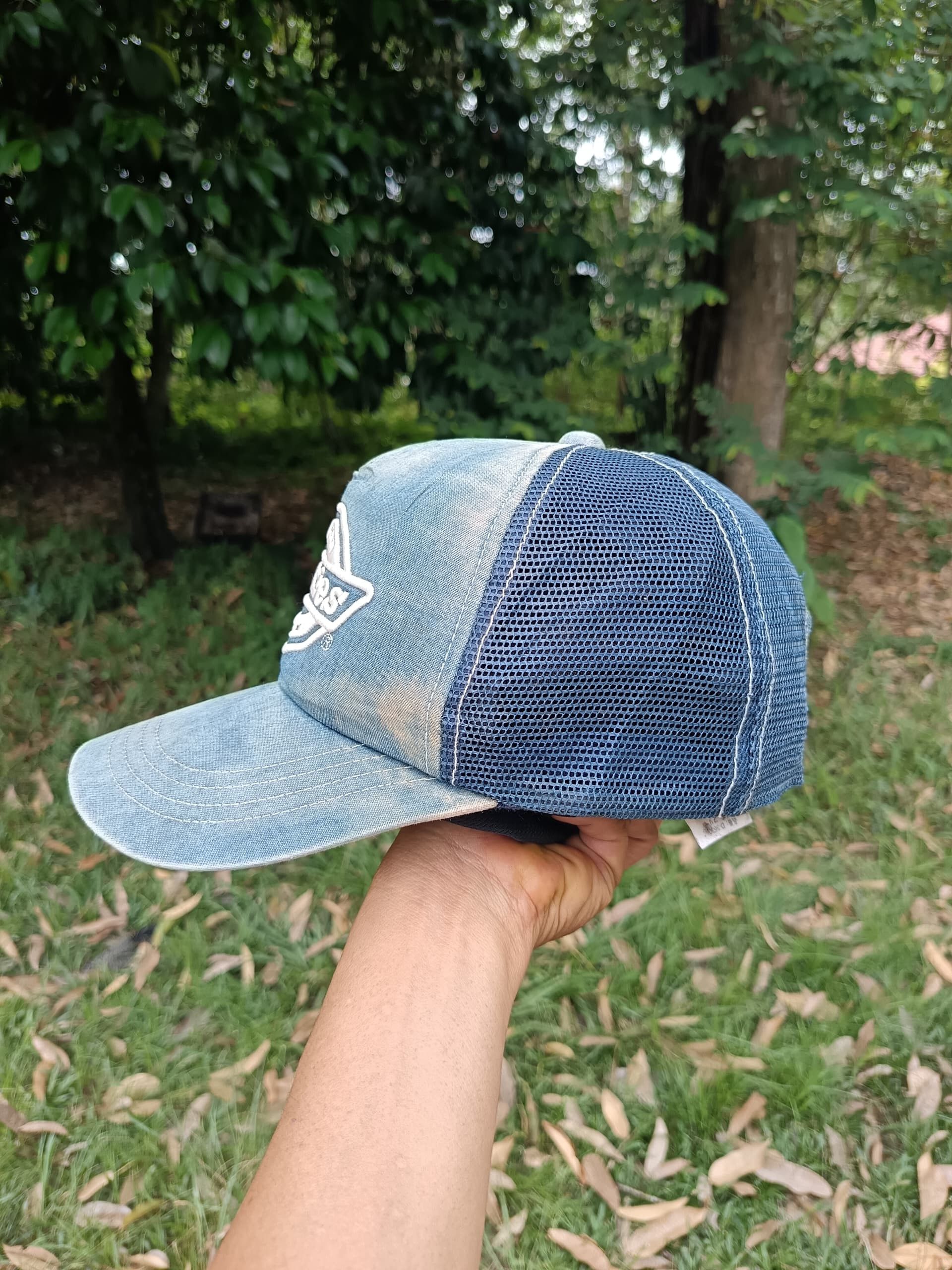 Dickies × Vintage 90s vintage dickies big logo trucker snapback made in Japan Size ONE SIZE - 2 Thumbnail