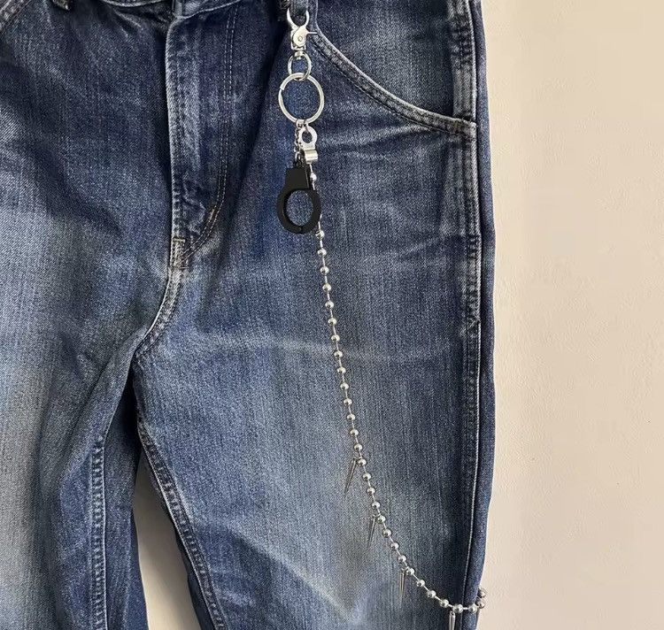 Jewelry Spiked Goth E-Boy Ball Chain | Handcuff Wallet Chain Size ONE SIZE - 2 Thumbnail