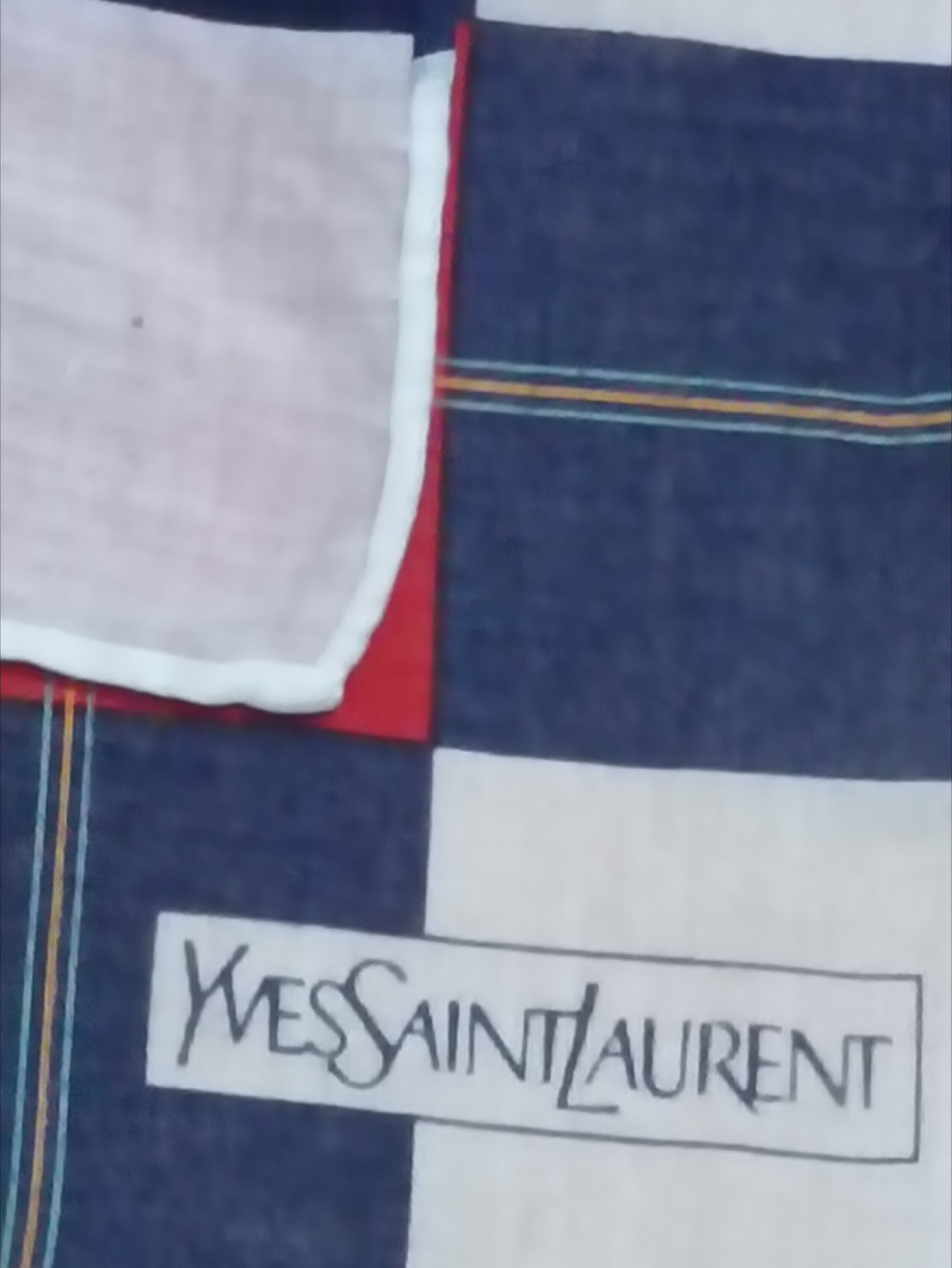 Yves Saint Laurent YVES SAINT LAURENT TARTAN HANDKERCHIEF Size ONE SIZE - 2 Thumbnail