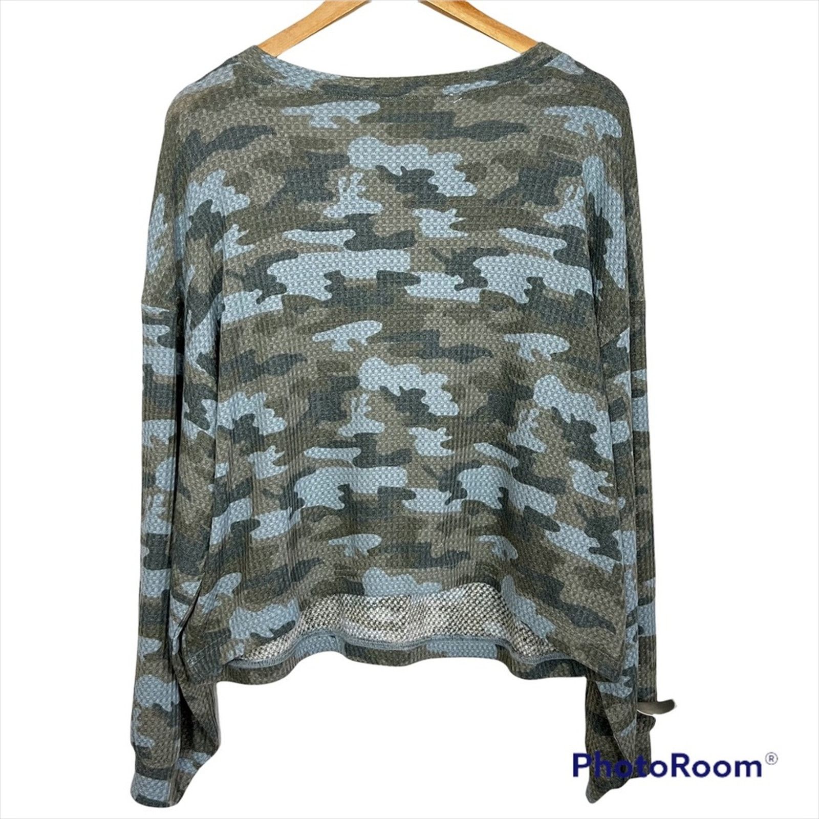BB Dakota NWT BB Dakota Incognito Thermal Crop Top In Sage Camo Sz 2X Size XXL / US 16-18 / IT 52-54 - 5 Thumbnail