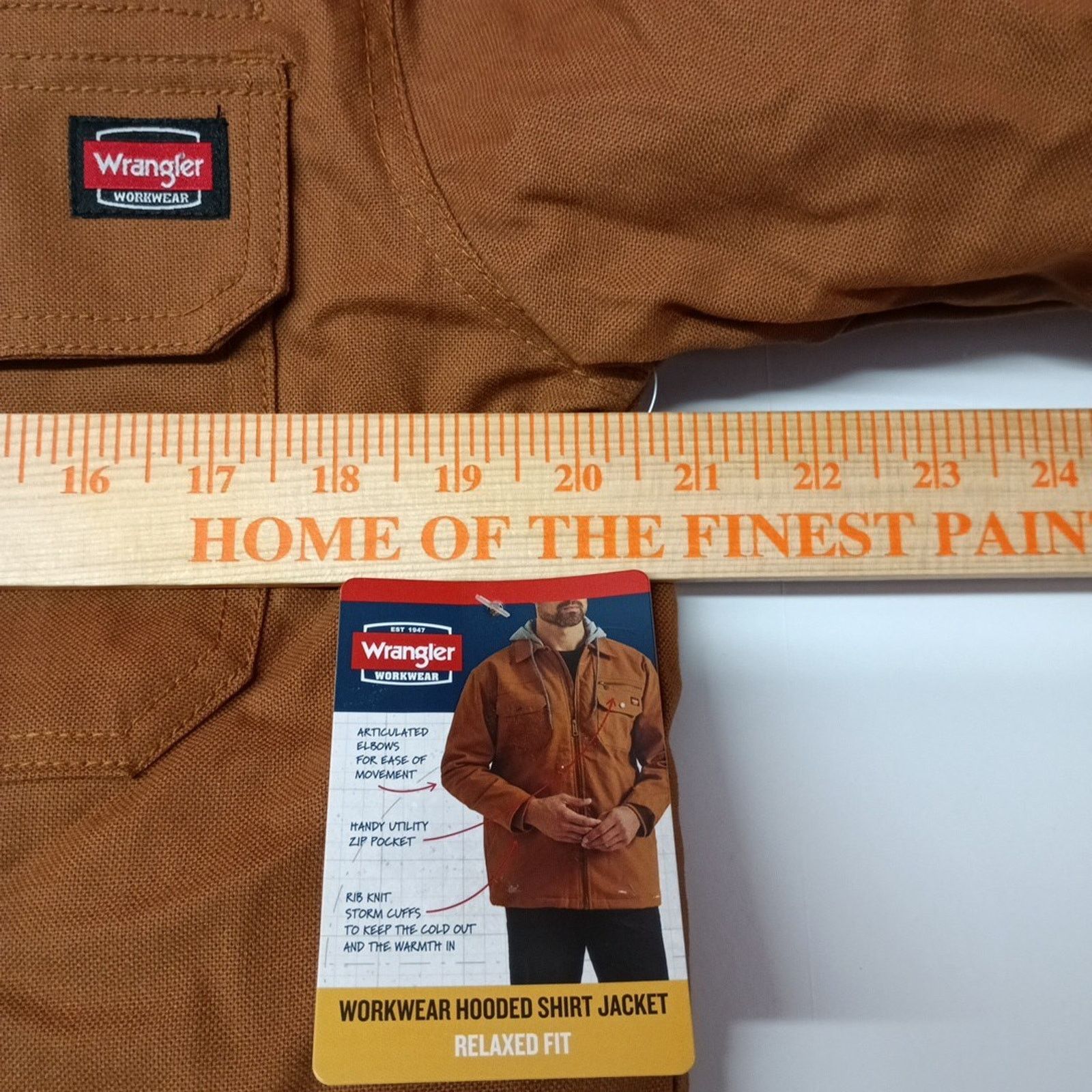 Wrangler Wrangler Jacket Quilt Lined Brown Men's S Canvas Hooded Size US S / EU 44-46 / 1 - 5 Thumbnail