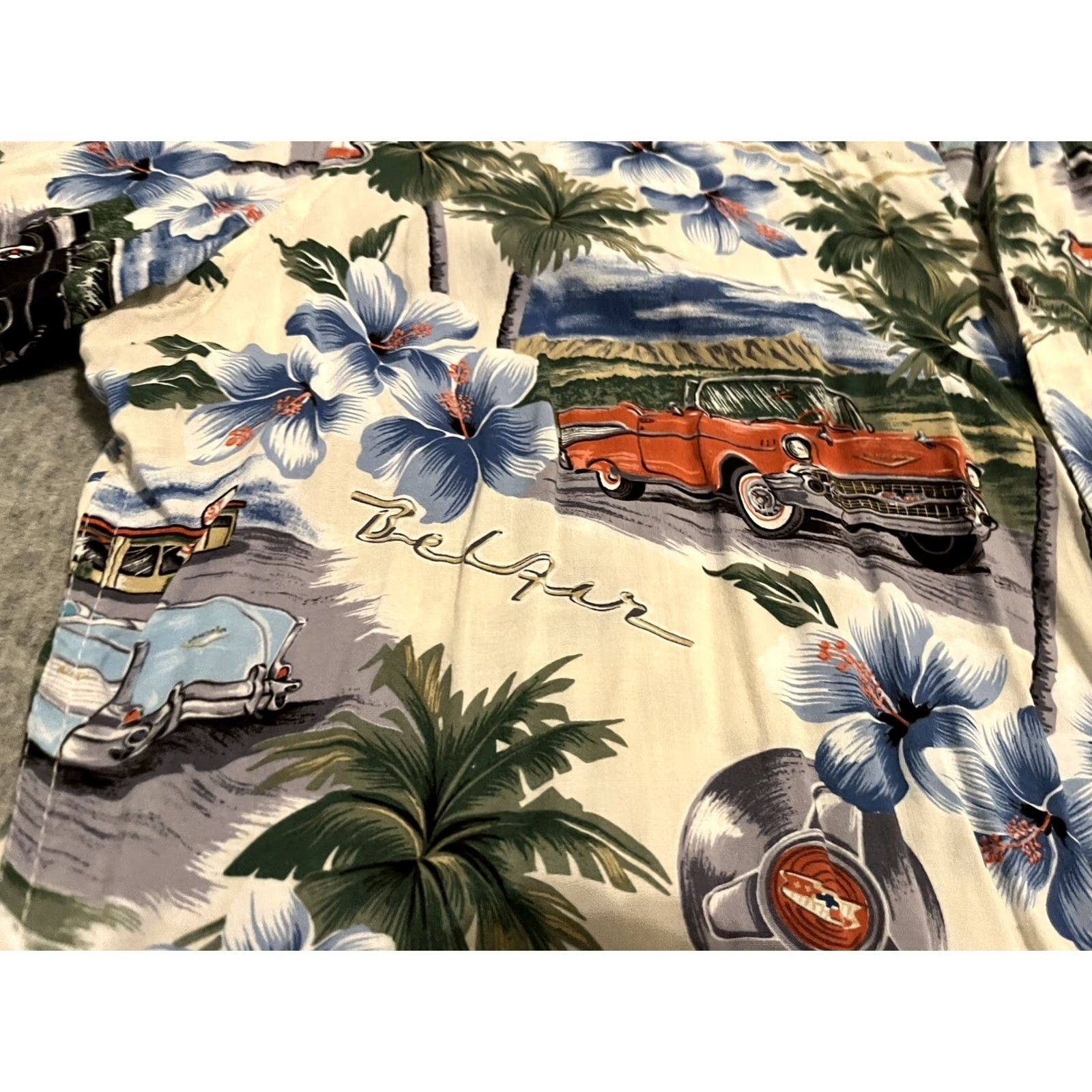 Reyn Spooner Reyn Spooner American Classics Cars Hawaiian Shirt Chevy Bel Air Nomad Medium Size US M / EU 48-50 / 2 - 3 Thumbnail