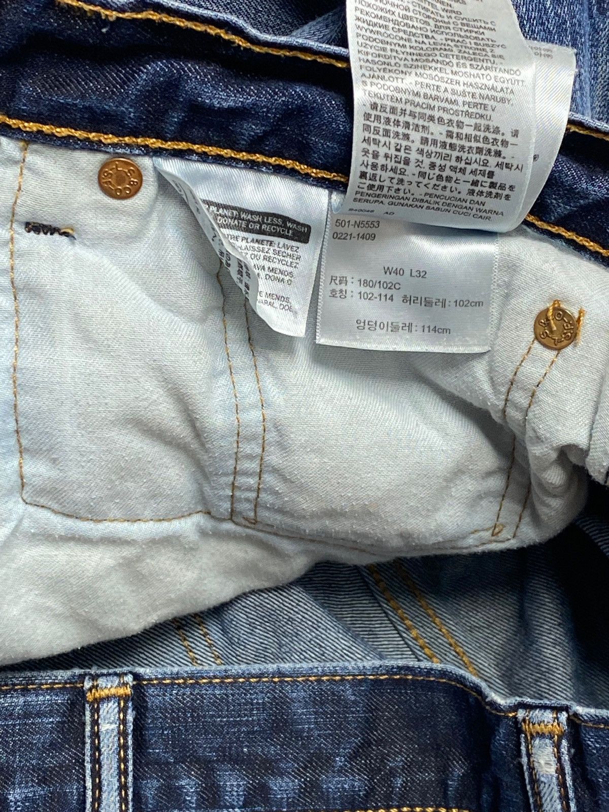 Levi's Vintage LEVI'S 501 Distressed Jeans Denim Baggy Oversized Size US 38 / EU 54 - 8 Thumbnail