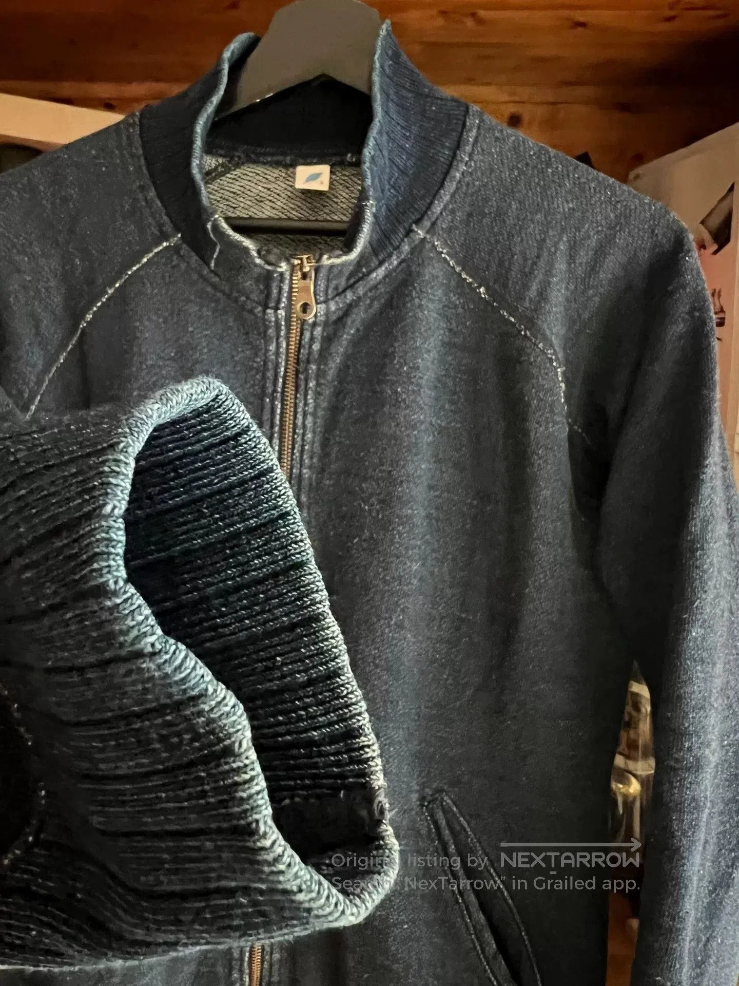 Pure Blue Japan pure blue japan indigo dyed sweatshirt jacket. Size US M / EU 48-50 / 2 - 4 Thumbnail