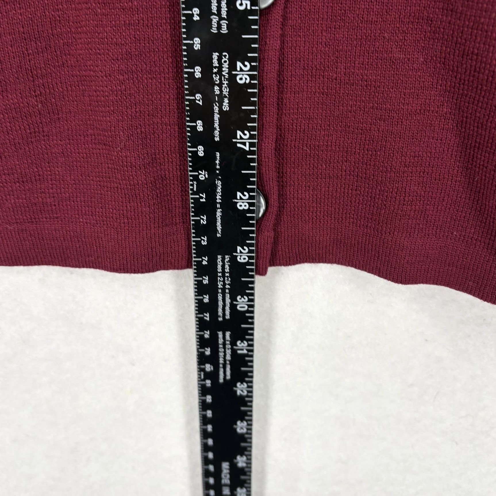 Lands' End Vintage Lands' End Cardigan Sweater Womens M Red 100% Wool V-Neck Button Pocket Knit Size M / US 6-8 / IT 42-44 - 6 Thumbnail