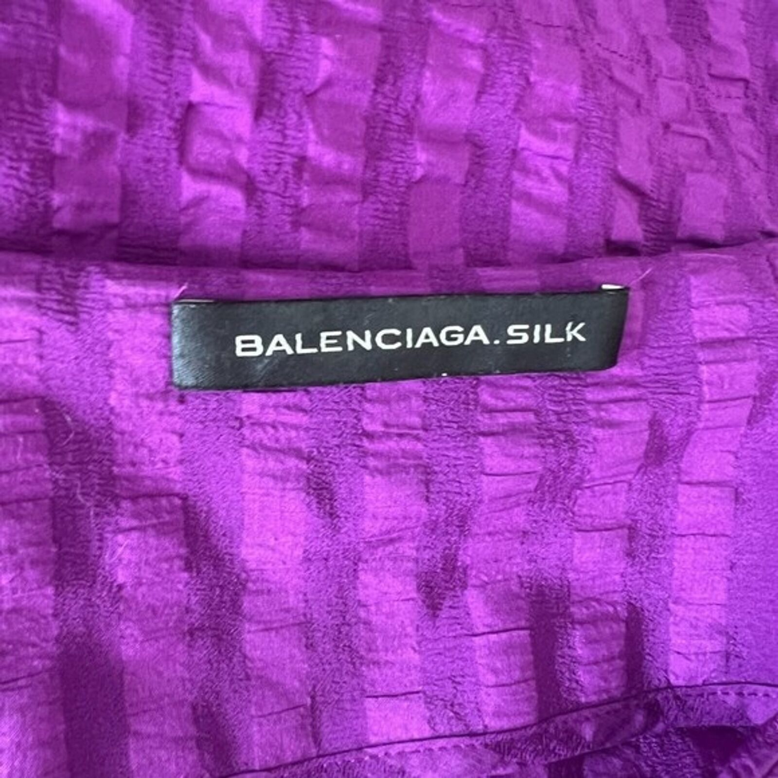 Balenciaga BALENCIAGA Purple Silk Mini Dress, M/US6/FR38 SRP: $650 Size M / US 6-8 / IT 42-44 - 5 Thumbnail