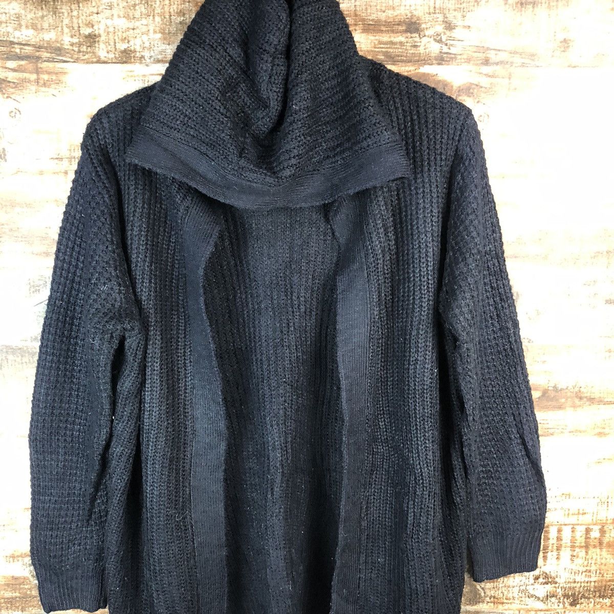 Homespun Knitwear Gantiel Dark Blue Cardigan Hoodie Knitwear #A1816 Size US M / EU 48-50 / 2 - 5 Thumbnail