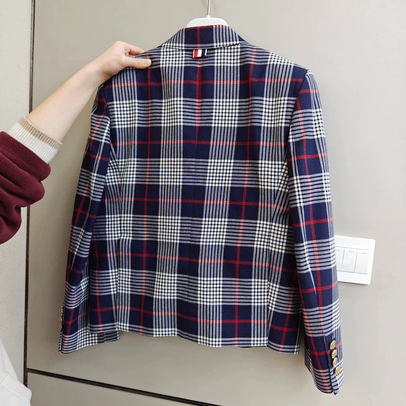 Thom Browne Thom Browne Size 42Plaid Suit Jacket 2501-Nextarrow Size 42R - 2 Thumbnail