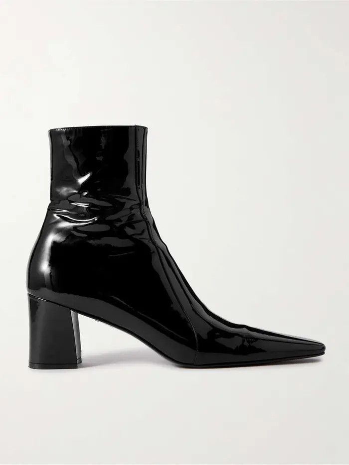 Saint Laurent Paris o1la1rc1a0226 776861 Ralner Boots in Patent Leather in Black Size US 12 / EU 45 - 1 Thumbnail