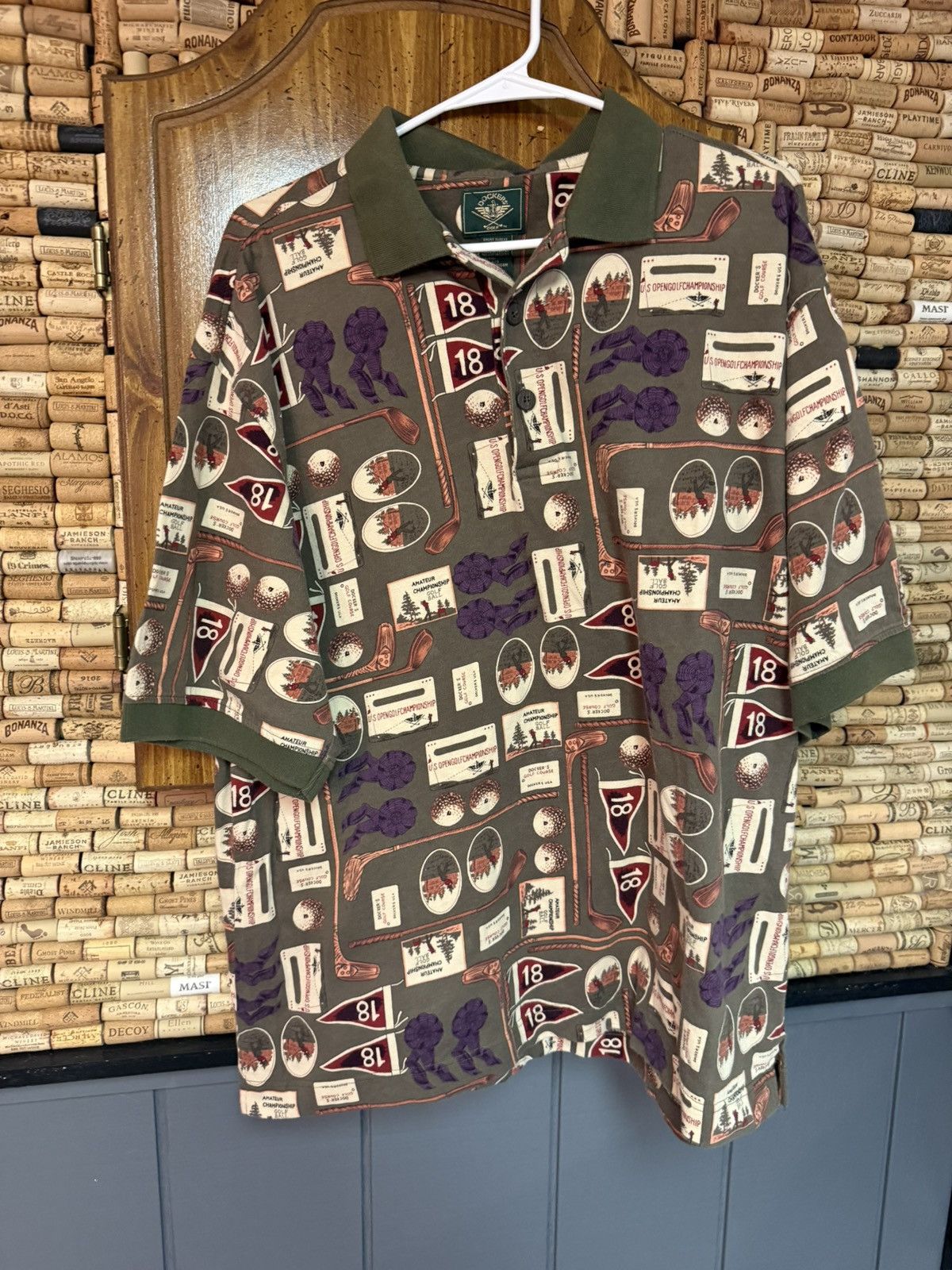 Dockers × Vintage Vintage 90’s Dockers US Open Cotton graphic print polo shirt Size US XL / EU 56 / 4 - 1 Thumbnail