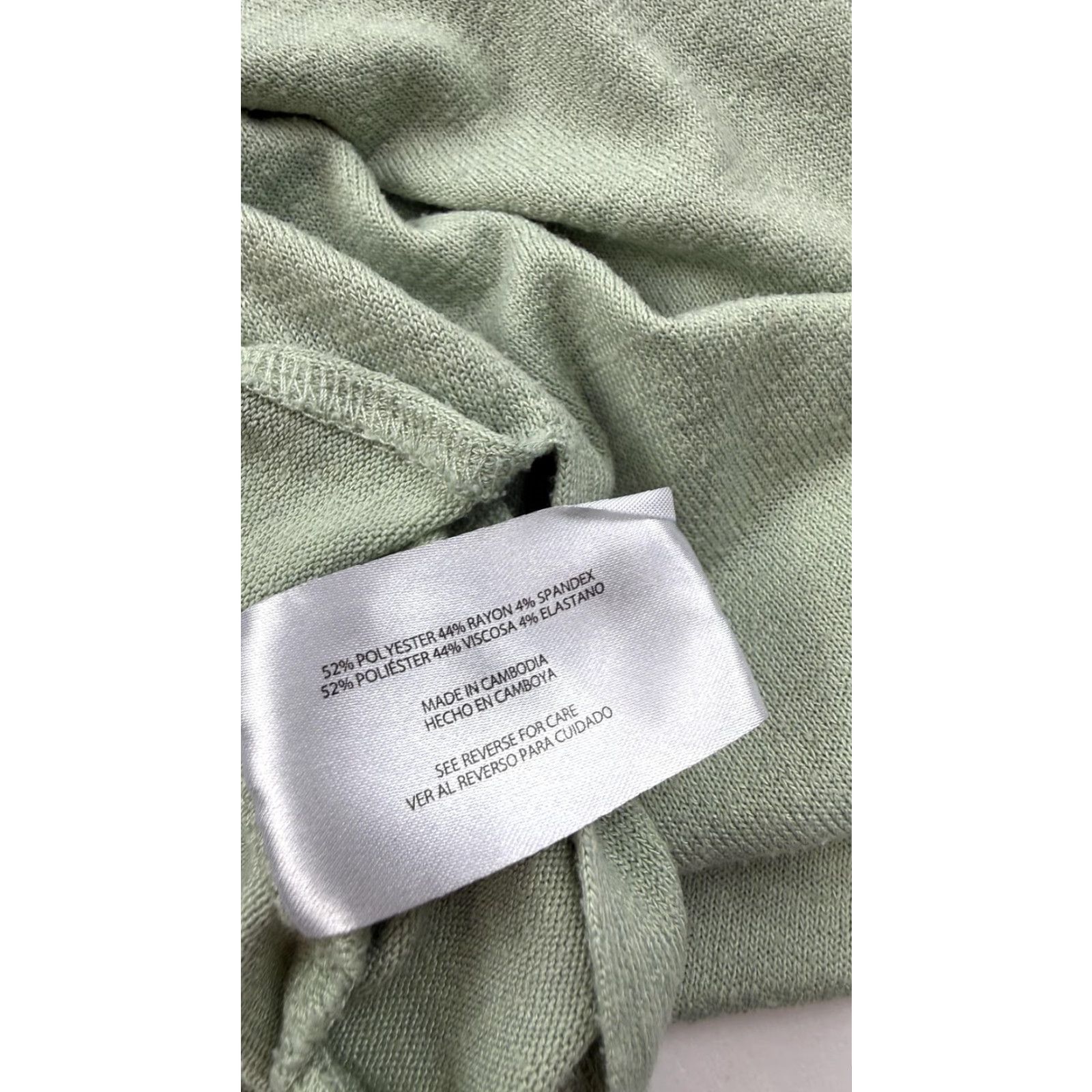 Orvis Orvis Shirt Womens Medium Sage Green V-Neck Short Sleeve Stretch Casual Soft Size M / US 6-8 / IT 42-44 - 5 Thumbnail