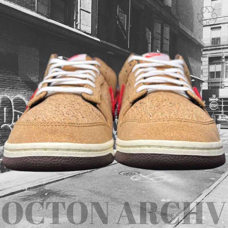Nike CLOT x Nike Dunk Low SP ‘Cork’ Size US 12 / EU 45 - 3 Thumbnail