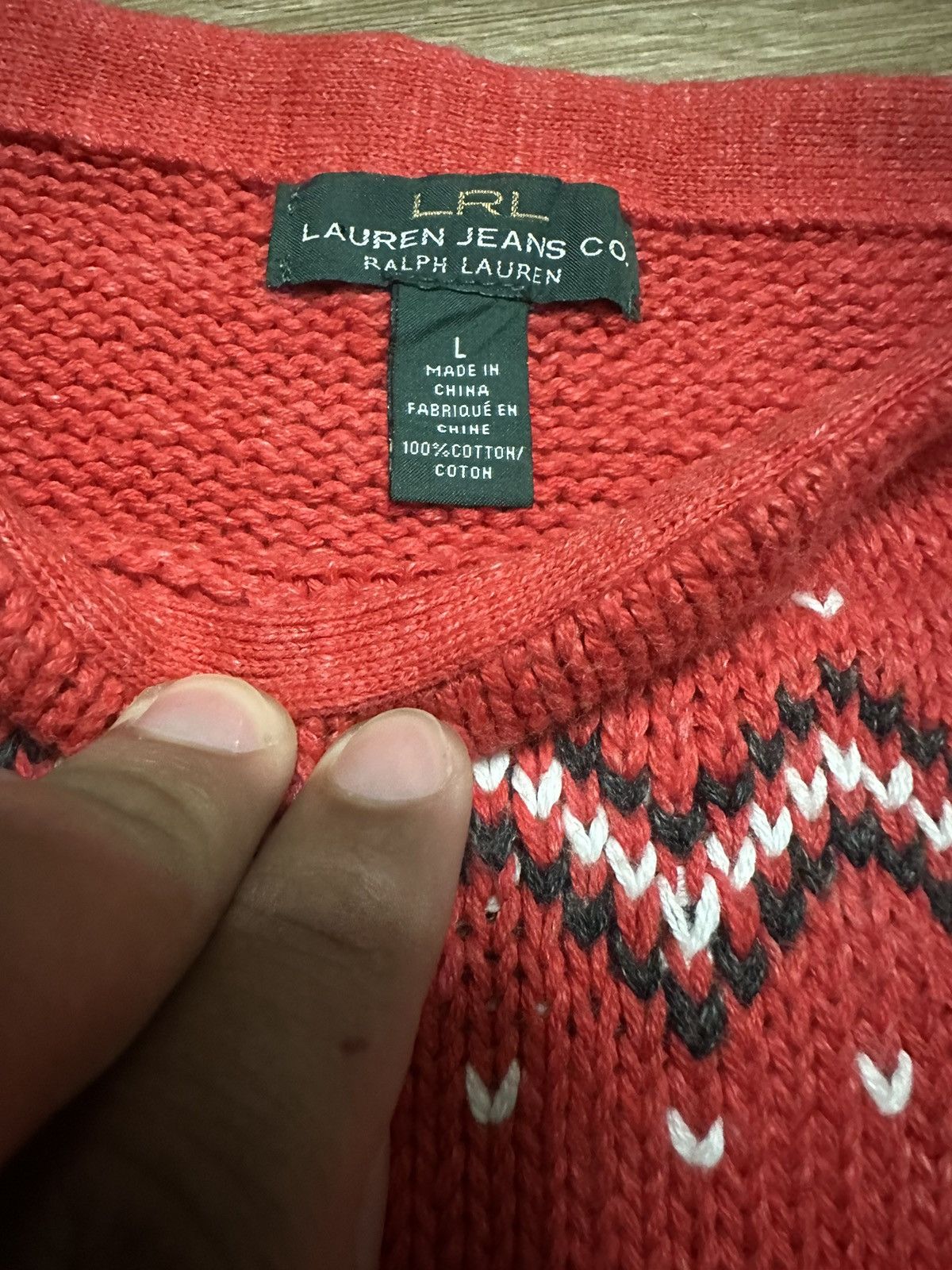 Polo Ralph Lauren × RRL Ralph Lauren Vintage RL Polo Hand Knit Native Southwestern Navajo Sweater Size US L / EU 52-54 / 3 - 5 Thumbnail