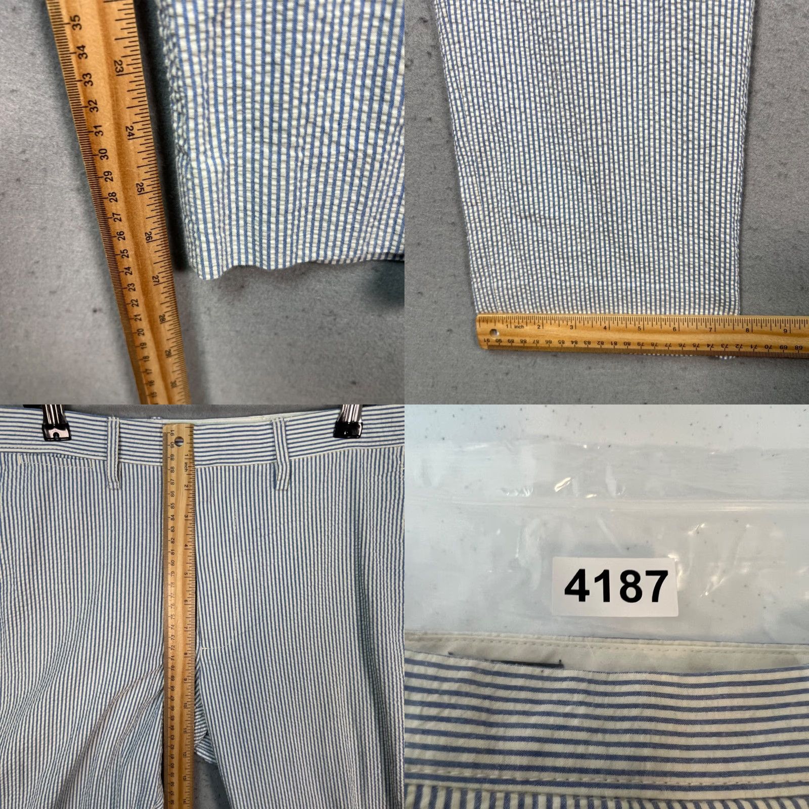J.Crew J. Crew Bedford Mens Size 32 Striped Chino Pants 100% Cotton Casual Business Blue Cotton Flat Front Pockets 28 Inseam Jeans, Pants, or Chinos? Size US 32 / EU 48 - 8 Thumbnail