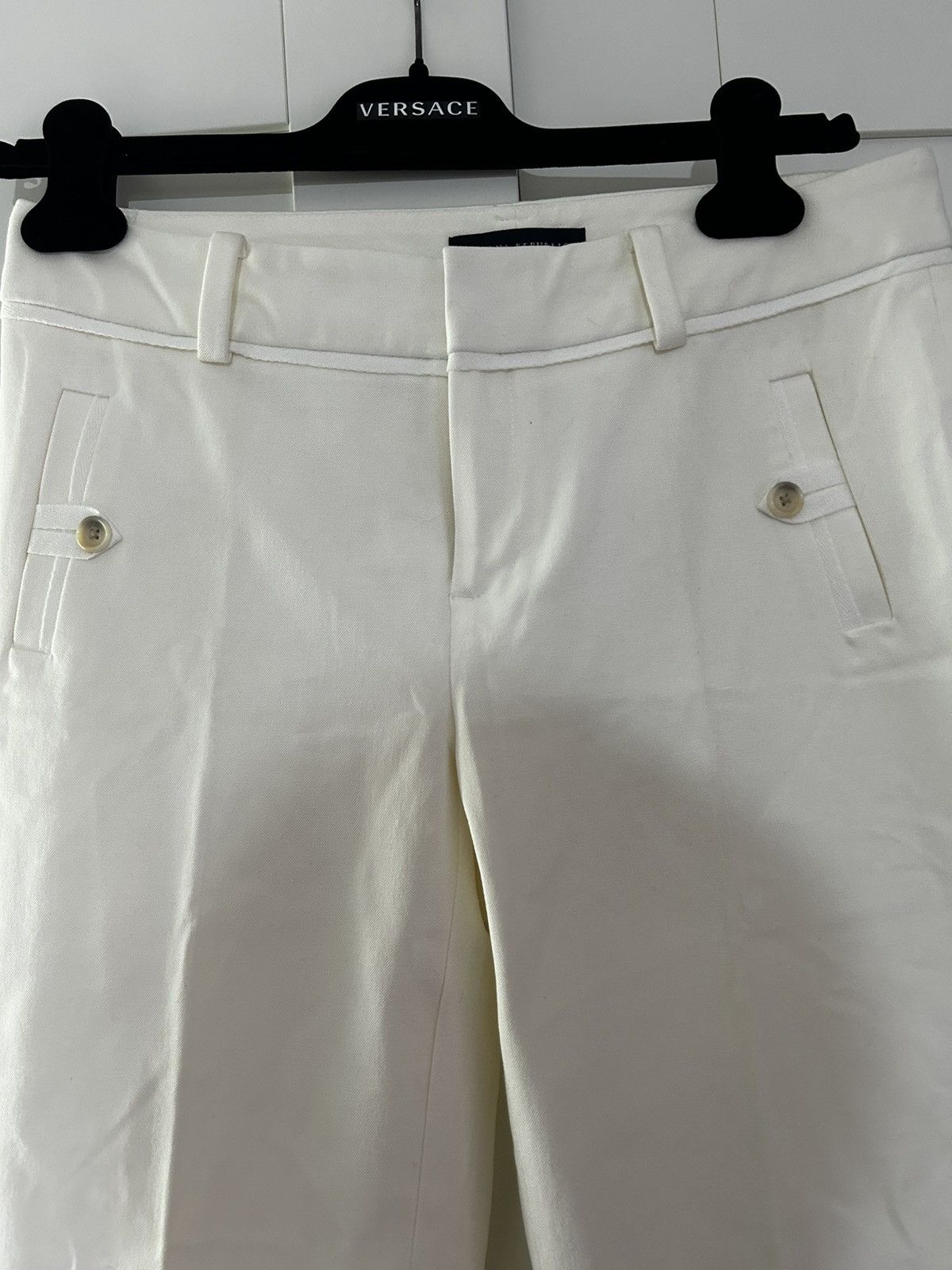 Banana Republic × Vintage Banana Republic off white pants Size 28" / US 6 / IT 42 - 2 Thumbnail
