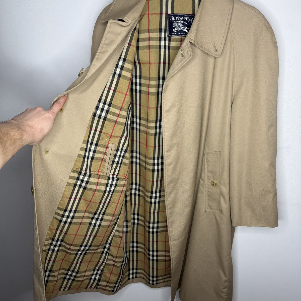 Burberry Vintage Burberry Trench Coat 90s Nova Check Beige Size US M / EU 48-50 / 2 - 11 Thumbnail