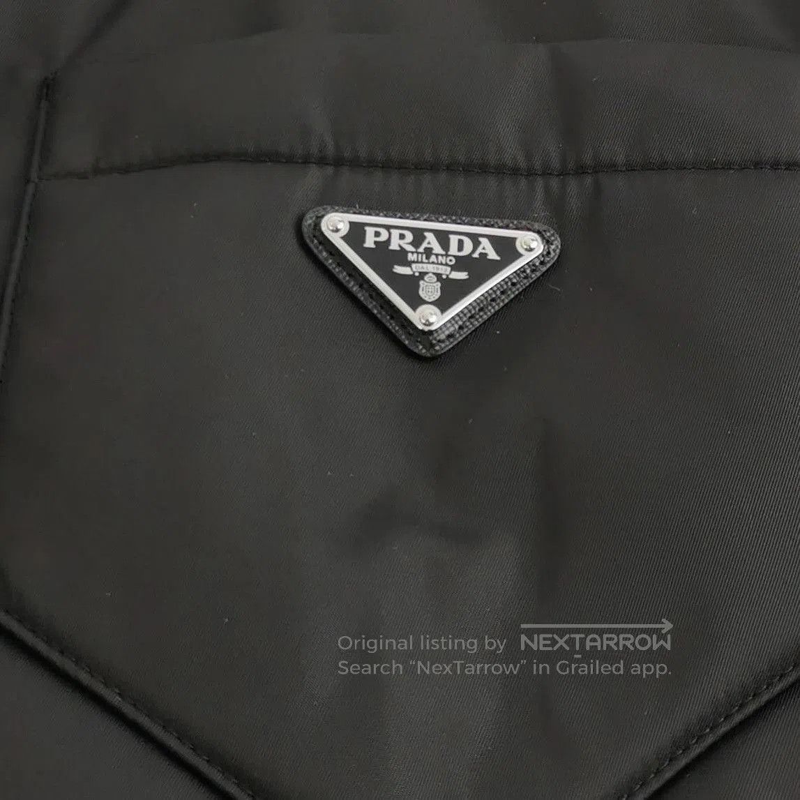Prada Prada Black Logo Short Sleeve Cotton Jacket . Size US S / EU 44-46 / 1 - 3 Thumbnail
