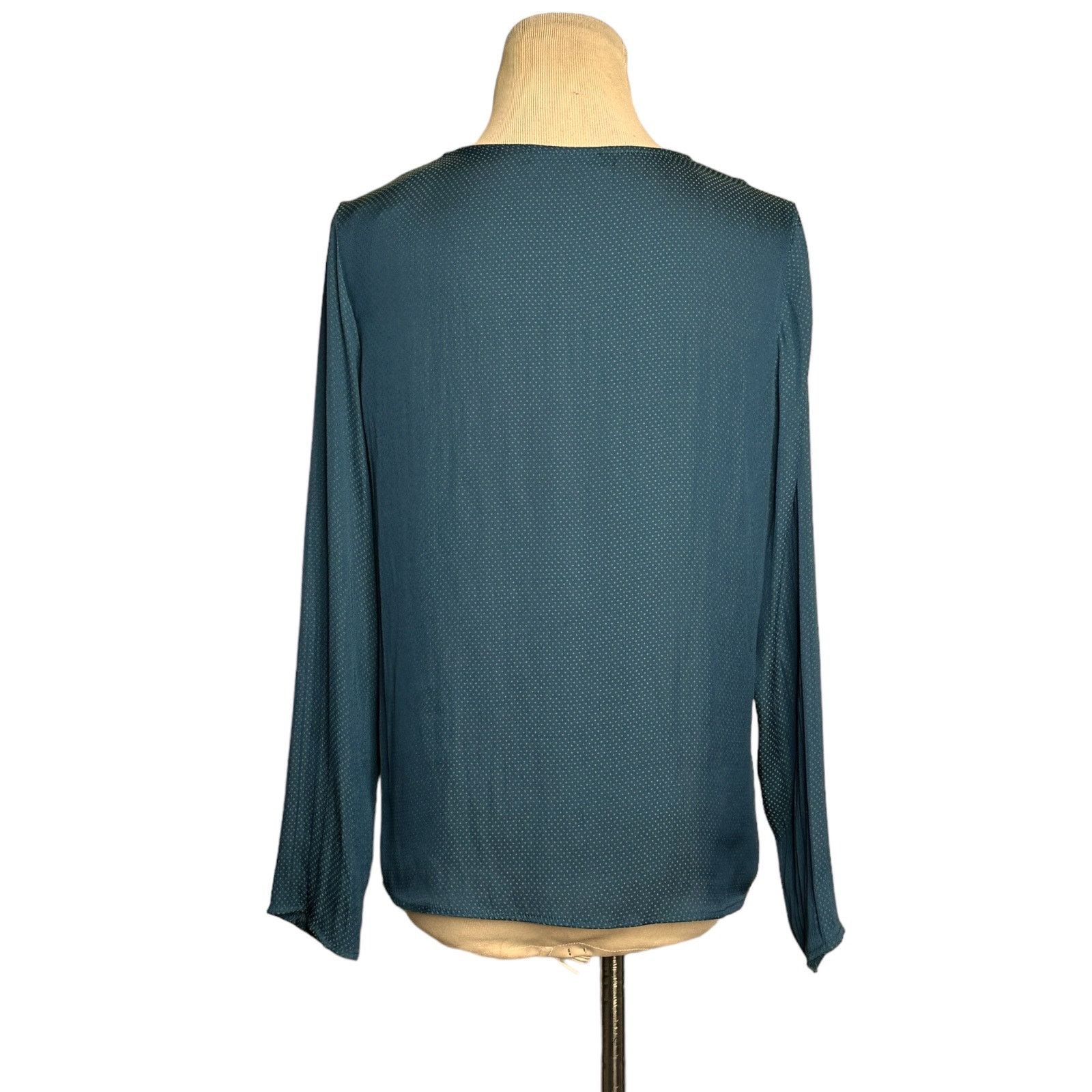 Mango Mango green polka dots long sleeves satin blouse size 2 Size XS / US 0-2 / IT 36-38 - 2 Thumbnail