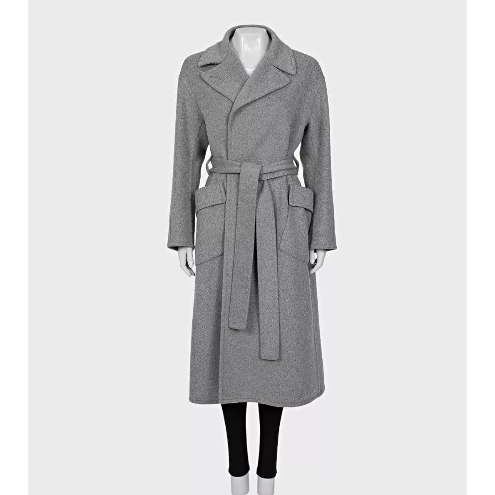 Loro Piana Loro Piana Grey Cashmere Wrap Coat Size S Size S / US 4 / IT 40 - 1 Thumbnail
