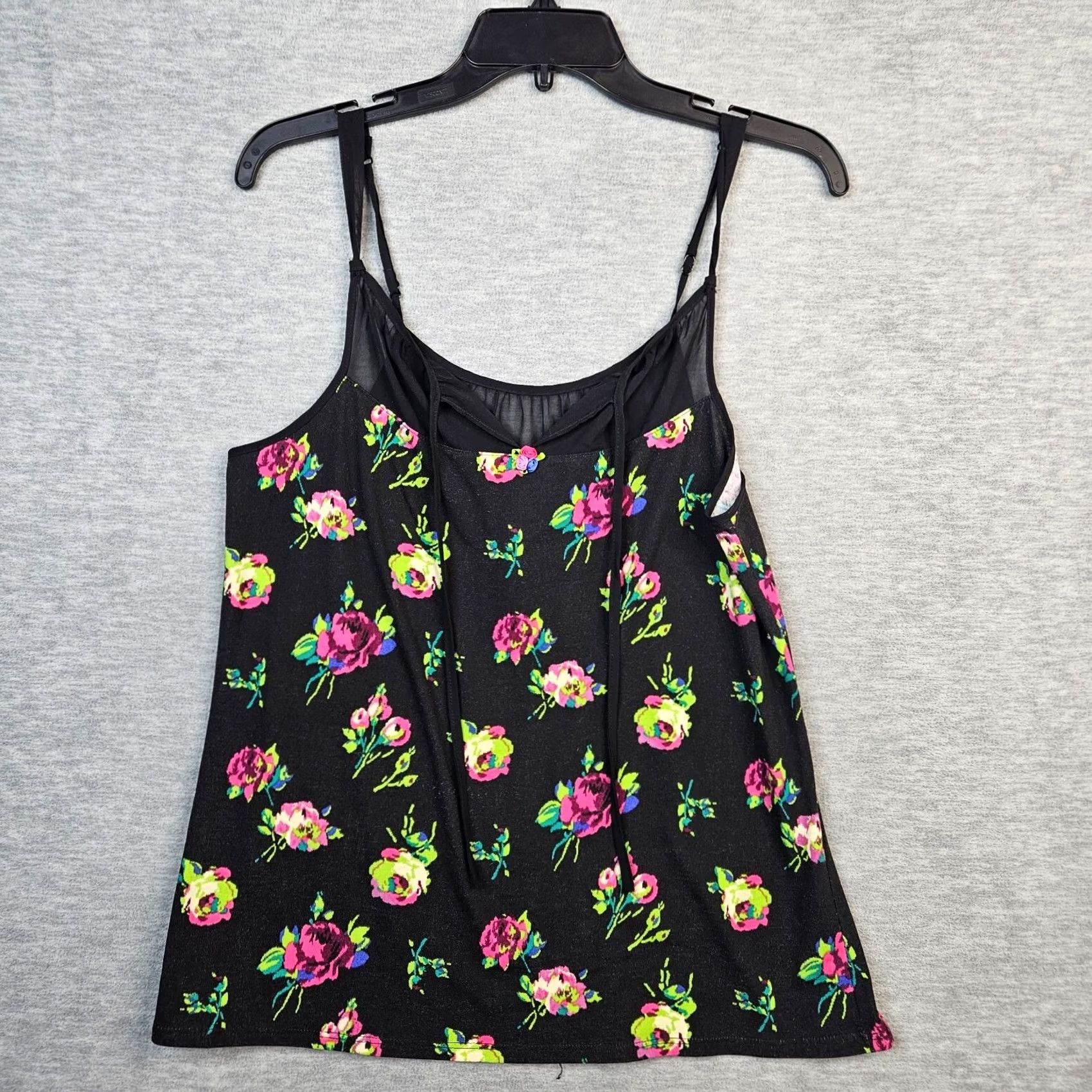 Betsey Johnson Betsey Johnson Women's Floral Sleeveless Tank Top M Multicolor V-Neck Casual Short Pullover Shirt/Top Size M / US 6-8 / IT 42-44 - 2 Thumbnail