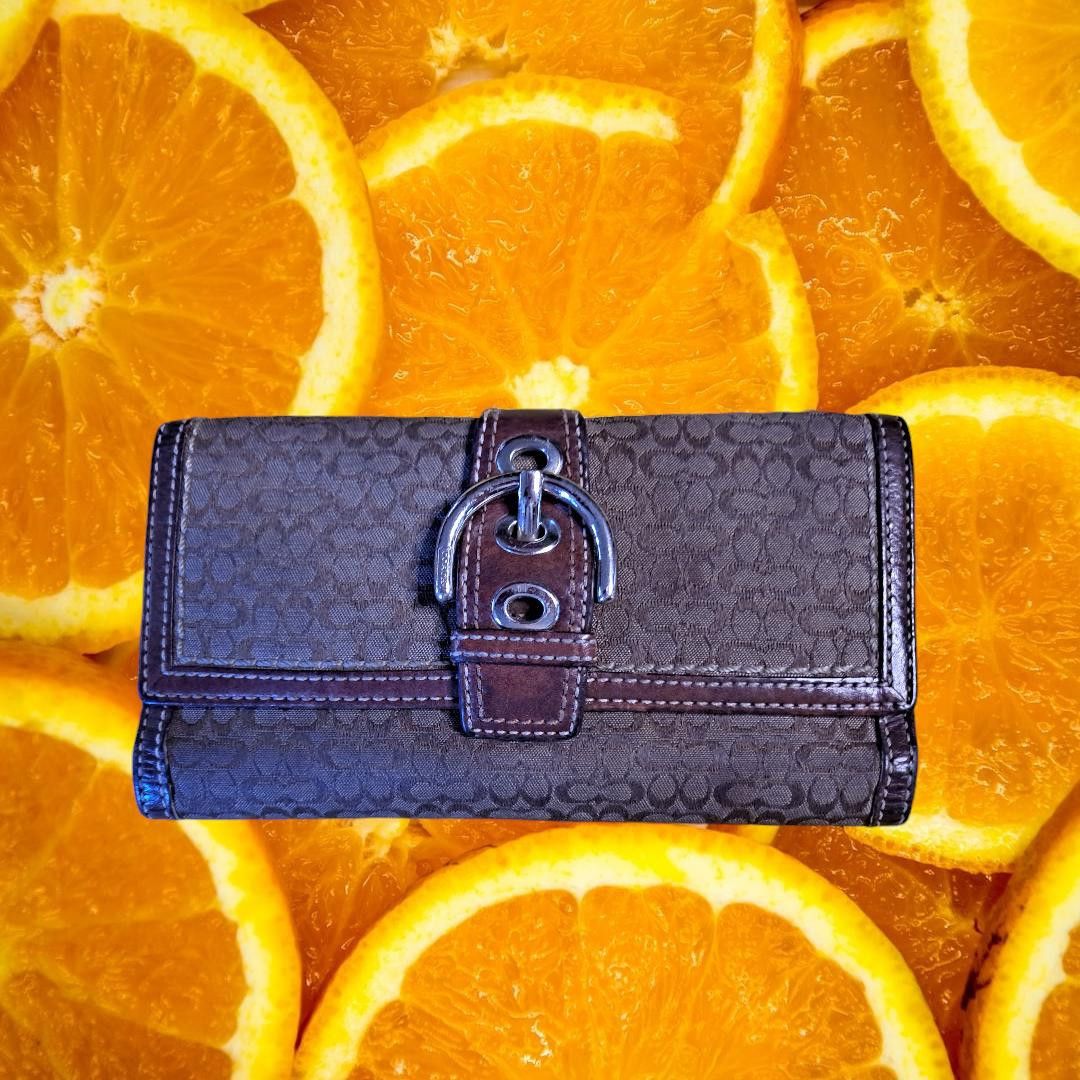Coach Coach Signature Wallet with Front Snap and Chunky Decorative Size ONE SIZE - 1 Thumbnail