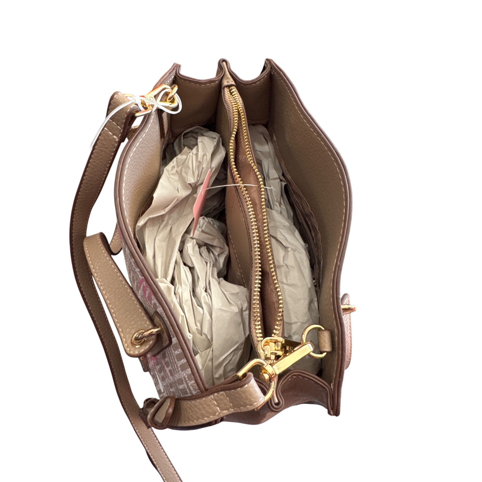 Anne Klein Anne Klein Womens Pink Tan Shoulder Handbag SKU CS7954/31055 Size ONE SIZE - 9 Thumbnail