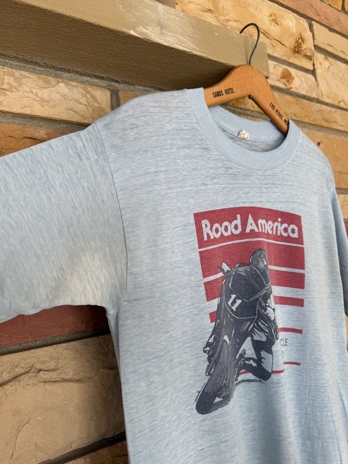 Vintage Vintage 80s Road America Supercycle Weekend Graphic Tee Size US M / EU 48-50 / 2 - 6 Thumbnail