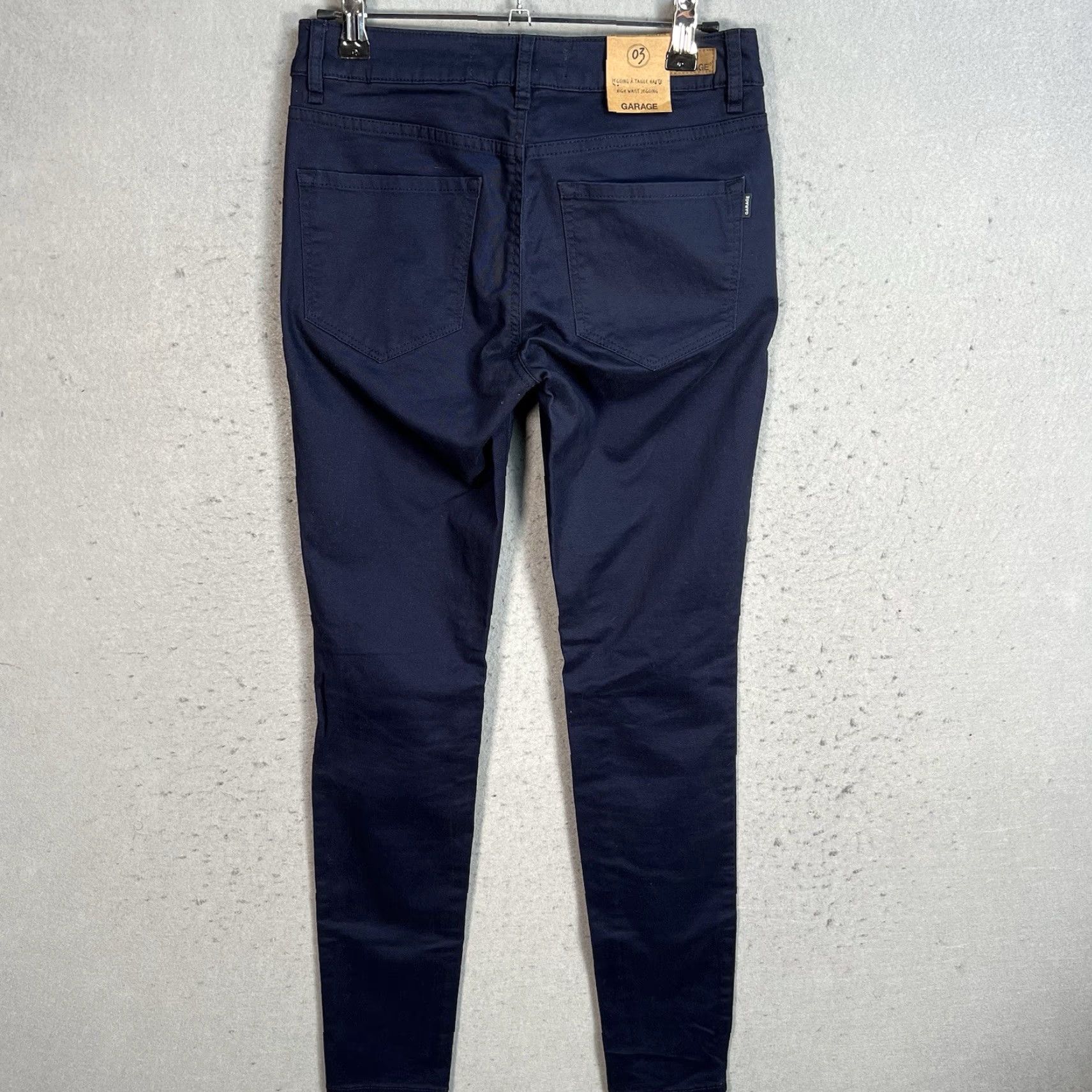 Garage VINTAGE Garage Pants Womens Size 3 Blue Stretch Skinny Jegging Size 26" / US 2 / IT 38 - 2 Thumbnail