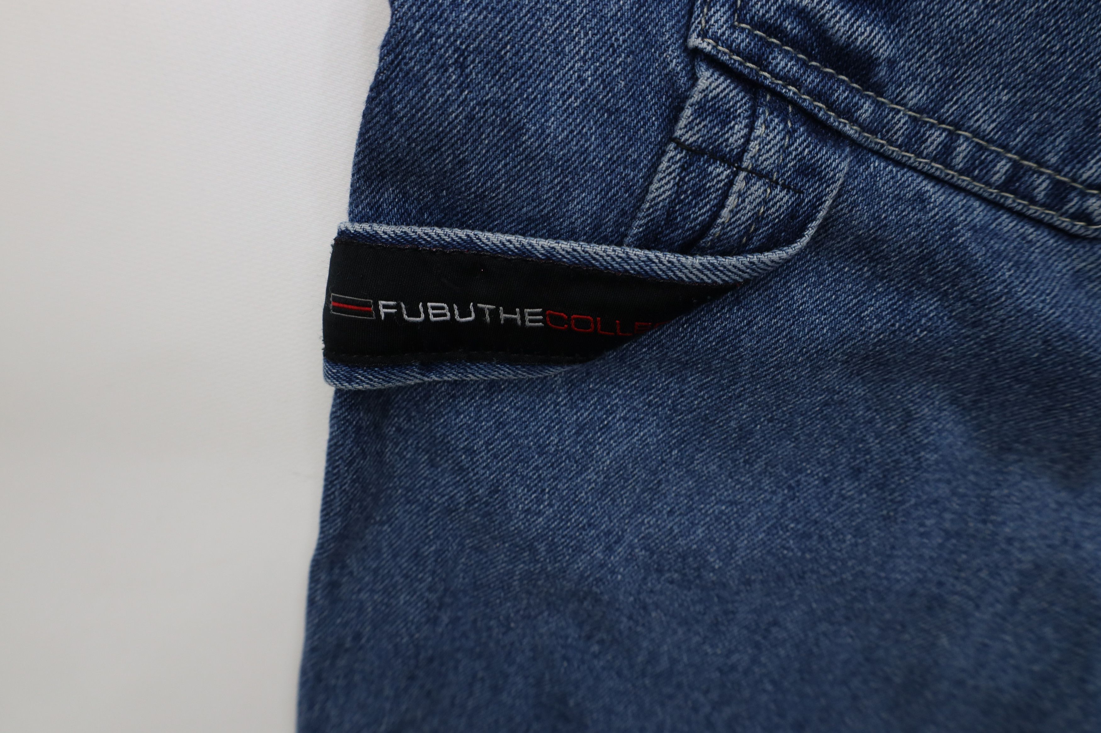 Fubu Vintage 90s Y2K FUBU Relaxed Fit Denim Dungaree Shorts Blue Size US 38 / EU 54 - 15 Thumbnail