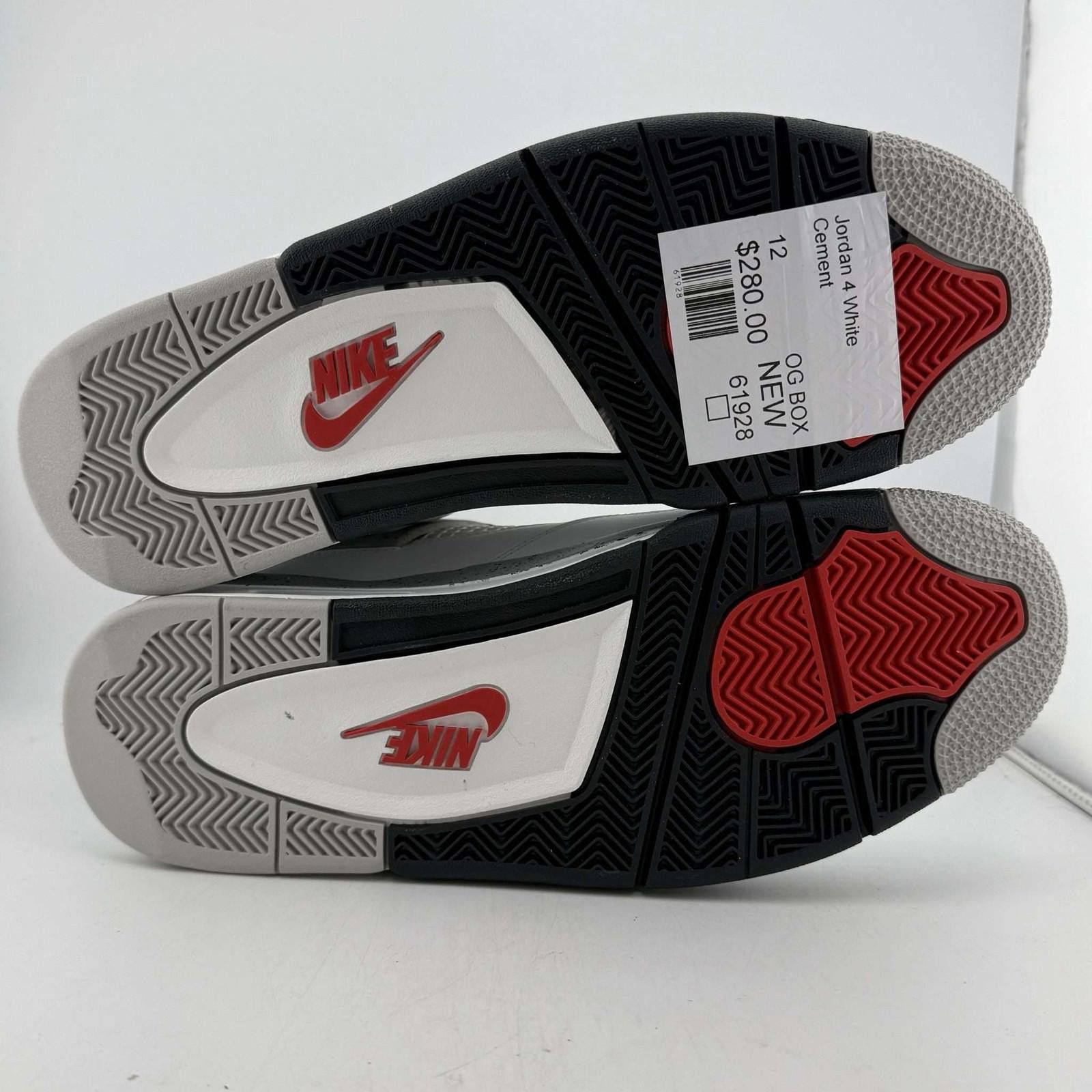 Nike Jordan 4 White Cement OG Box New Size US 12 / EU 45 - 6 Thumbnail