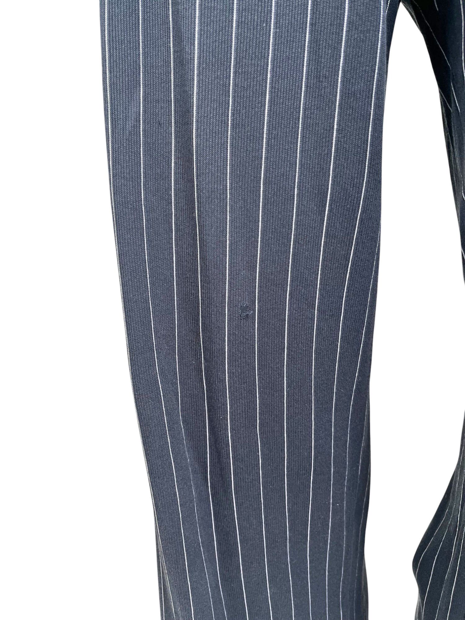 Yohji Yamamoto 2000's Striped Black Pants Size 26" / US 2 / IT 38 - 6 Thumbnail