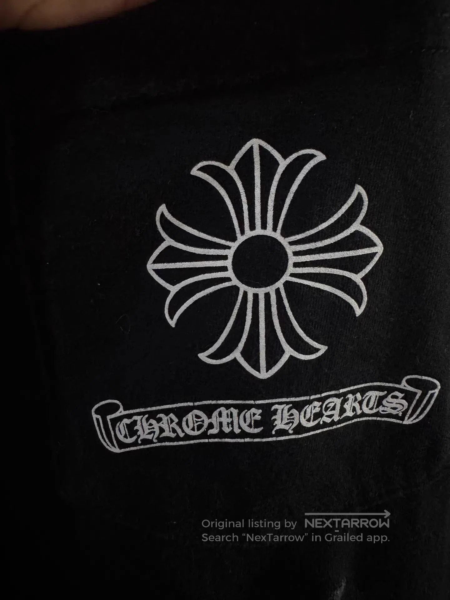 Chrome Hearts Black Short-Sleeve T-Shirt with Pocket Cross Design. Size US S / EU 44-46 / 1 - 4 Thumbnail