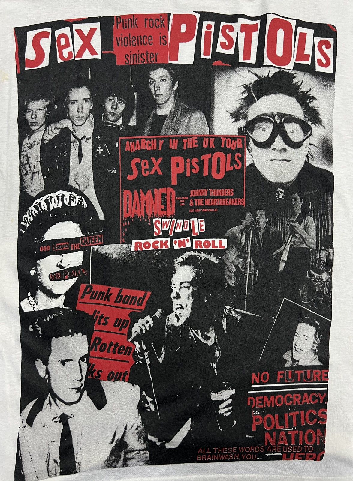 Band Tees 80s-90s‼️Vintage Sex Pistols Johnny Rotten Sid Punk Tshirts Size US M / EU 48-50 / 2 - 5 Thumbnail