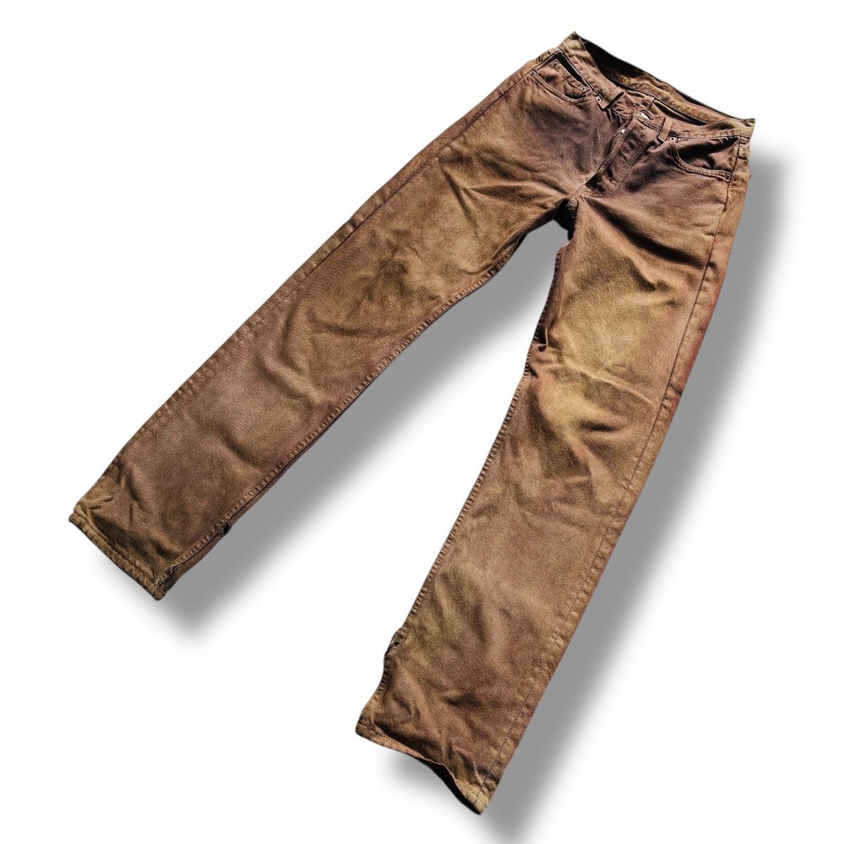 Levi's Vintage Clothing Distressed Vintage Levis 501 Buttonfly Faded Jeans Size US 29 - 3 Thumbnail