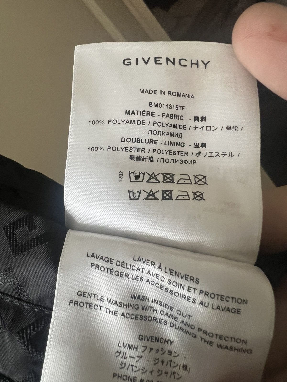 Givenchy Givenchy black 4G Monogram Windbreaker 2024 Size US M / EU 48-50 / 2 - 3 Thumbnail