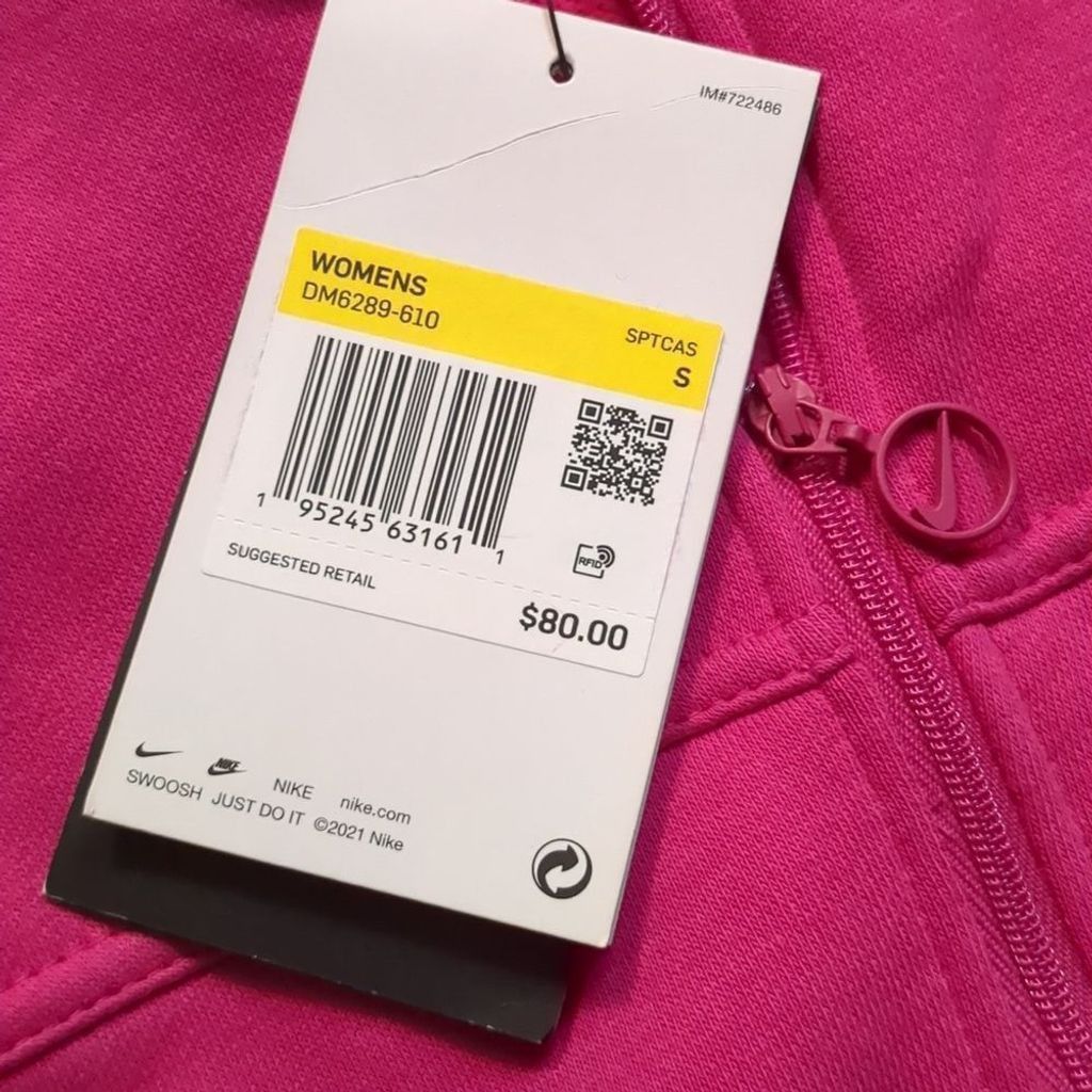Nike Nike pink long sleeve sweatshirt romper size small Size 30" / US 8 / IT 44 - 6 Thumbnail