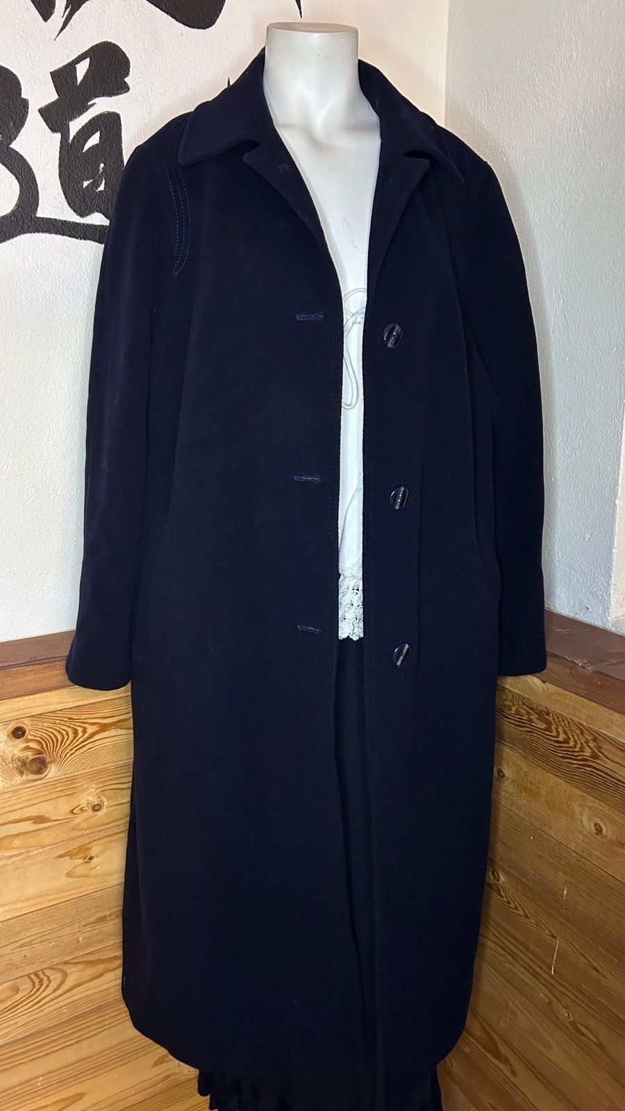 Vintage 100% new wool made in Austria long coat Size S / US 4 / IT 40 - 1 Thumbnail