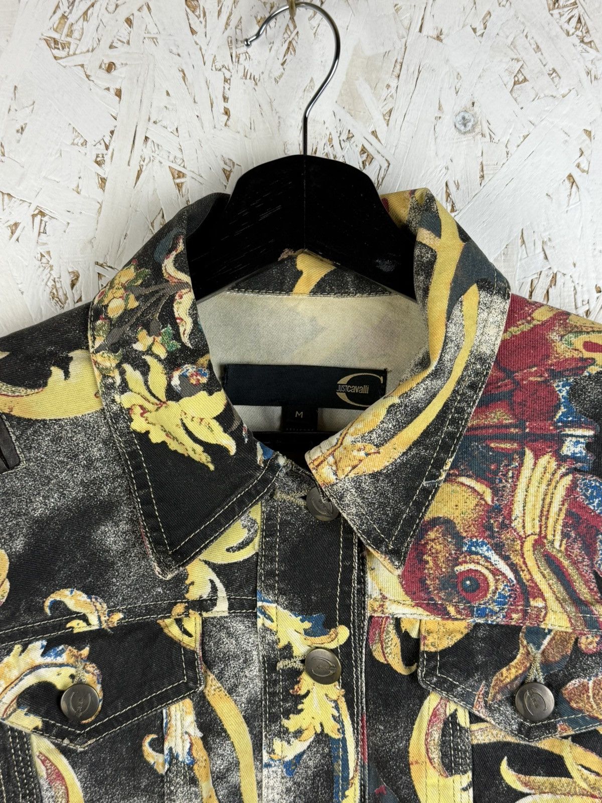 Just Cavalli Vintage Just Cavalli SS2007 Floral Baroque Print Jacket M Size M / US 6-8 / IT 42-44 - 2 Thumbnail