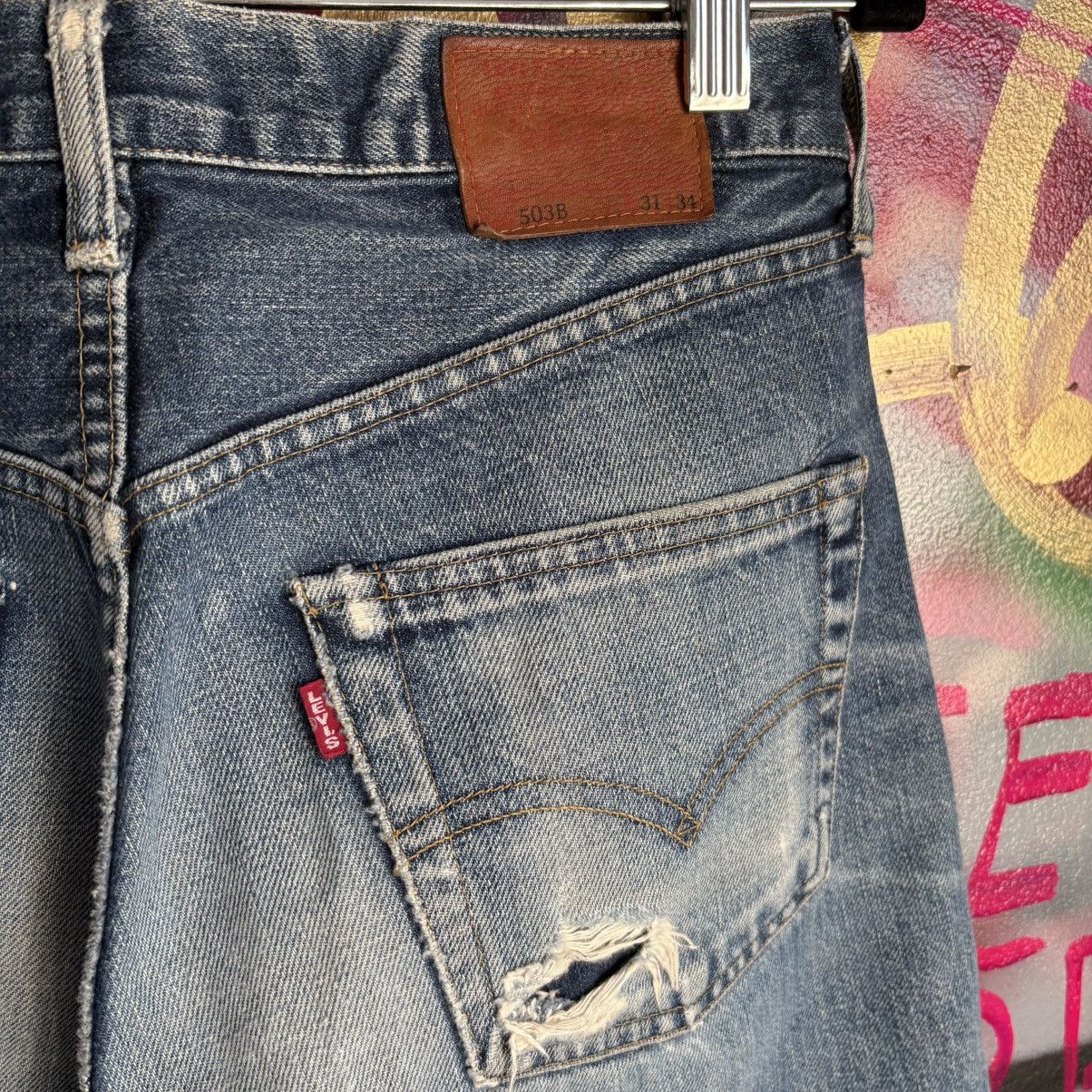Levi's Vintage Clothing Levis LVC Big E Selvedge Distressed Jeans Size 30 Size US 30 / EU 46 - 3 Thumbnail