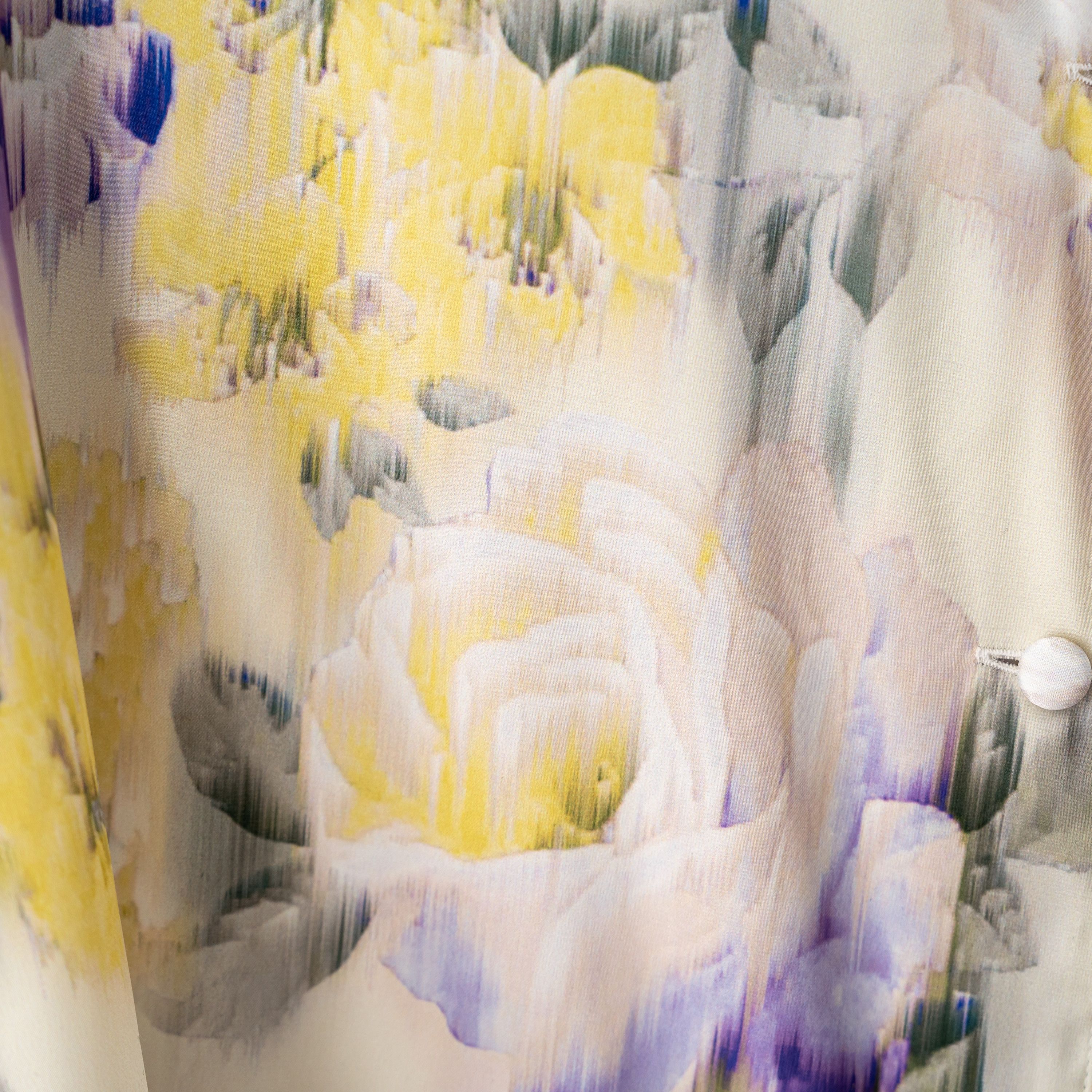 Off-White size M Off-White Satin Floral Print Shirt Pajama us 6 IT 42 Size M / US 6-8 / IT 42-44 - 7 Thumbnail
