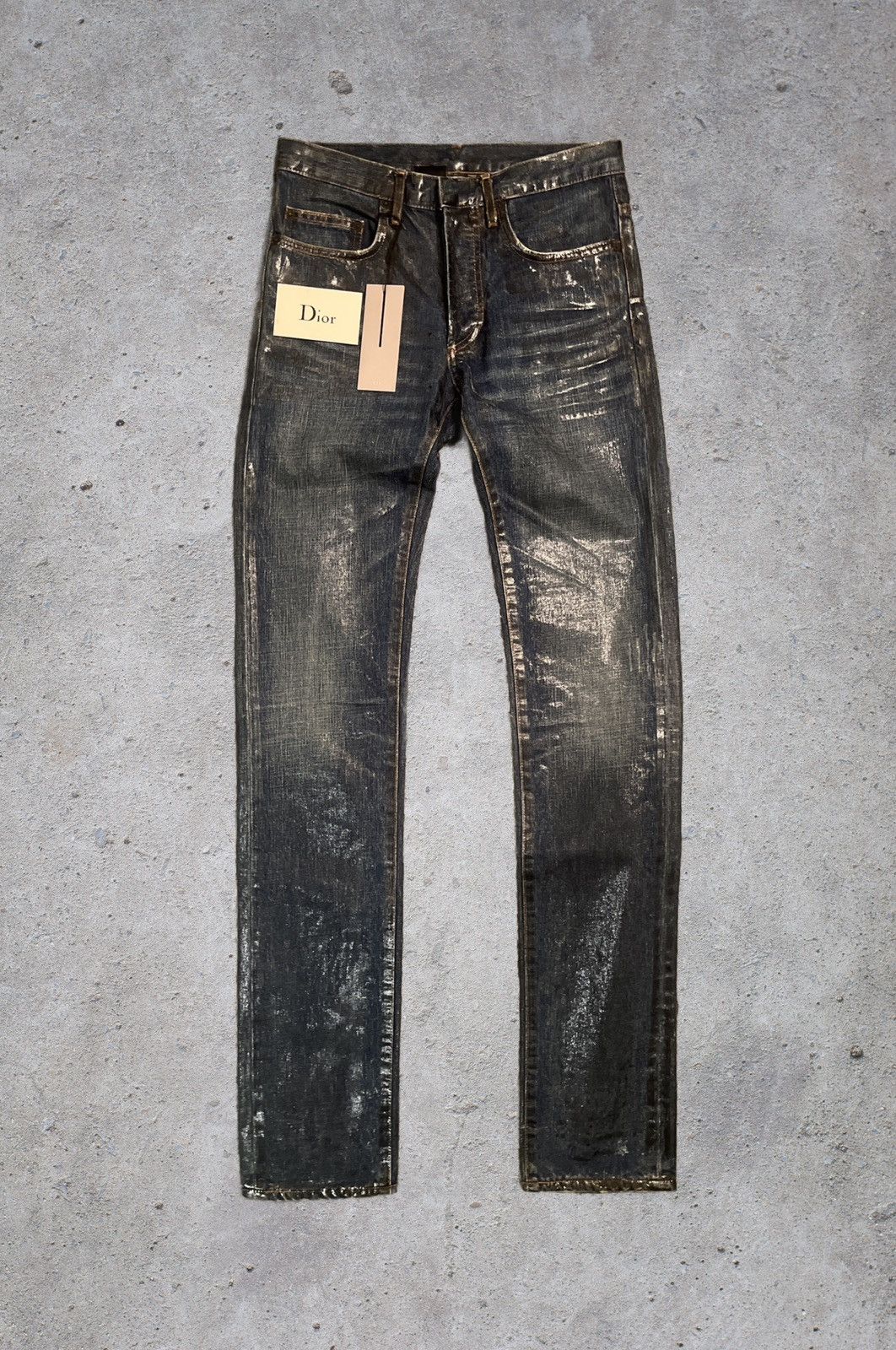 パンツ AW03\"dior homme\"clawmark denim Dior Homme AW03 sandwashed clawmark denim | Barhaine Archive