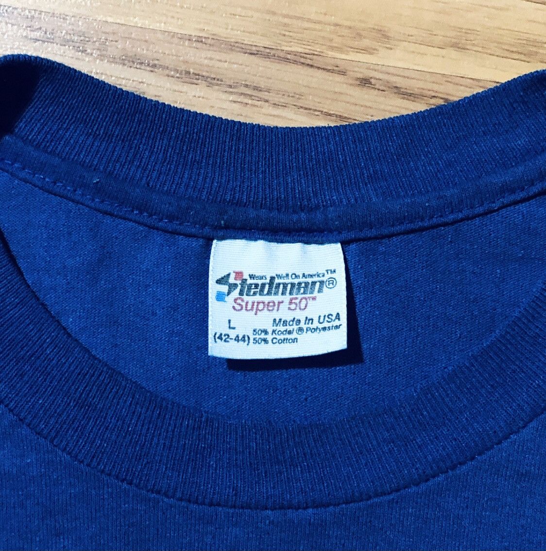 Vintage Vintage Stedman Large Vietnam POW T-Shirt Blue US Made Crew Size US M / EU 48-50 / 2 - 3 Thumbnail