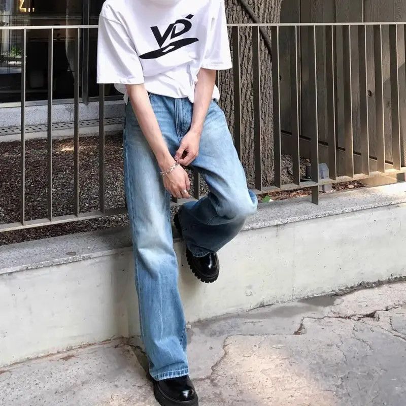 Japanese Brand Retro washed micro flared jeans Size US 32 / EU 48 - 4 Thumbnail