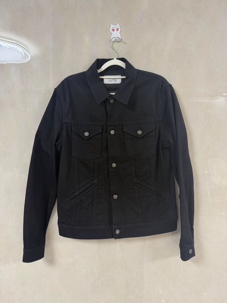 Givenchy Black Back Embroidery Logo Denim Jacket
