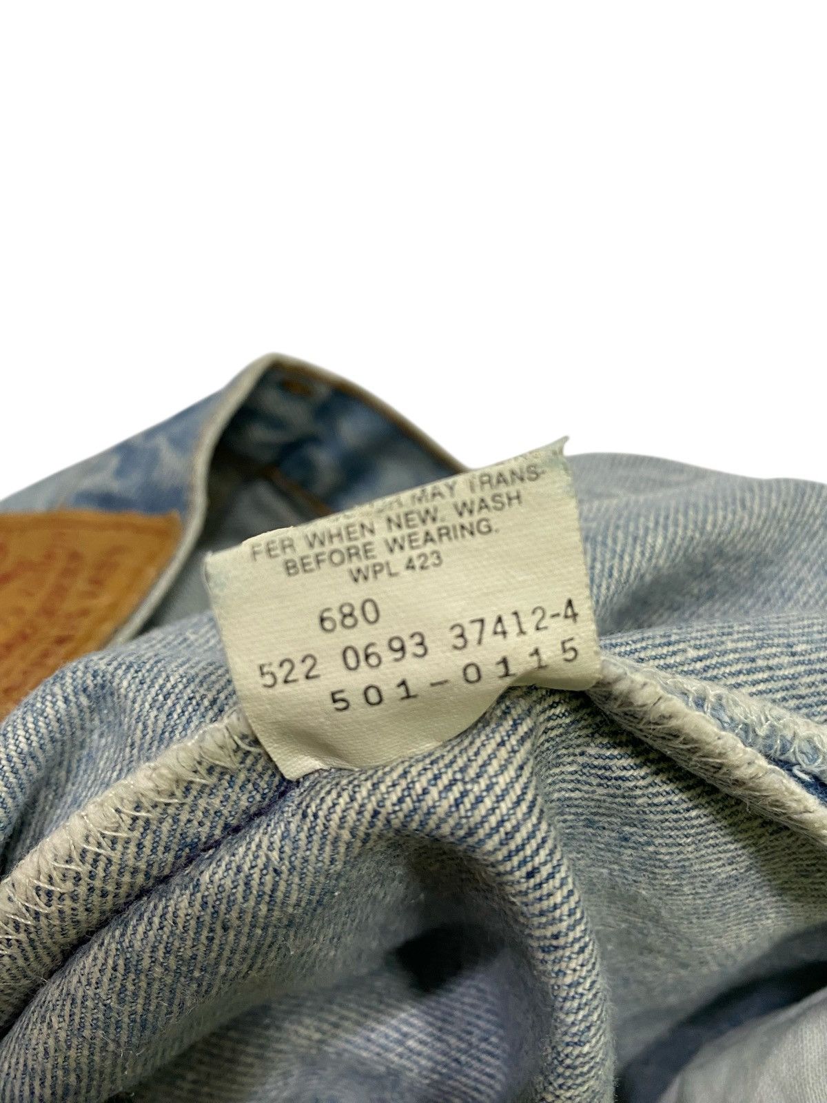 Levi's Vintage Levis 501 distressed grunge style jeans Size US 34 / EU 50 - 12 Thumbnail