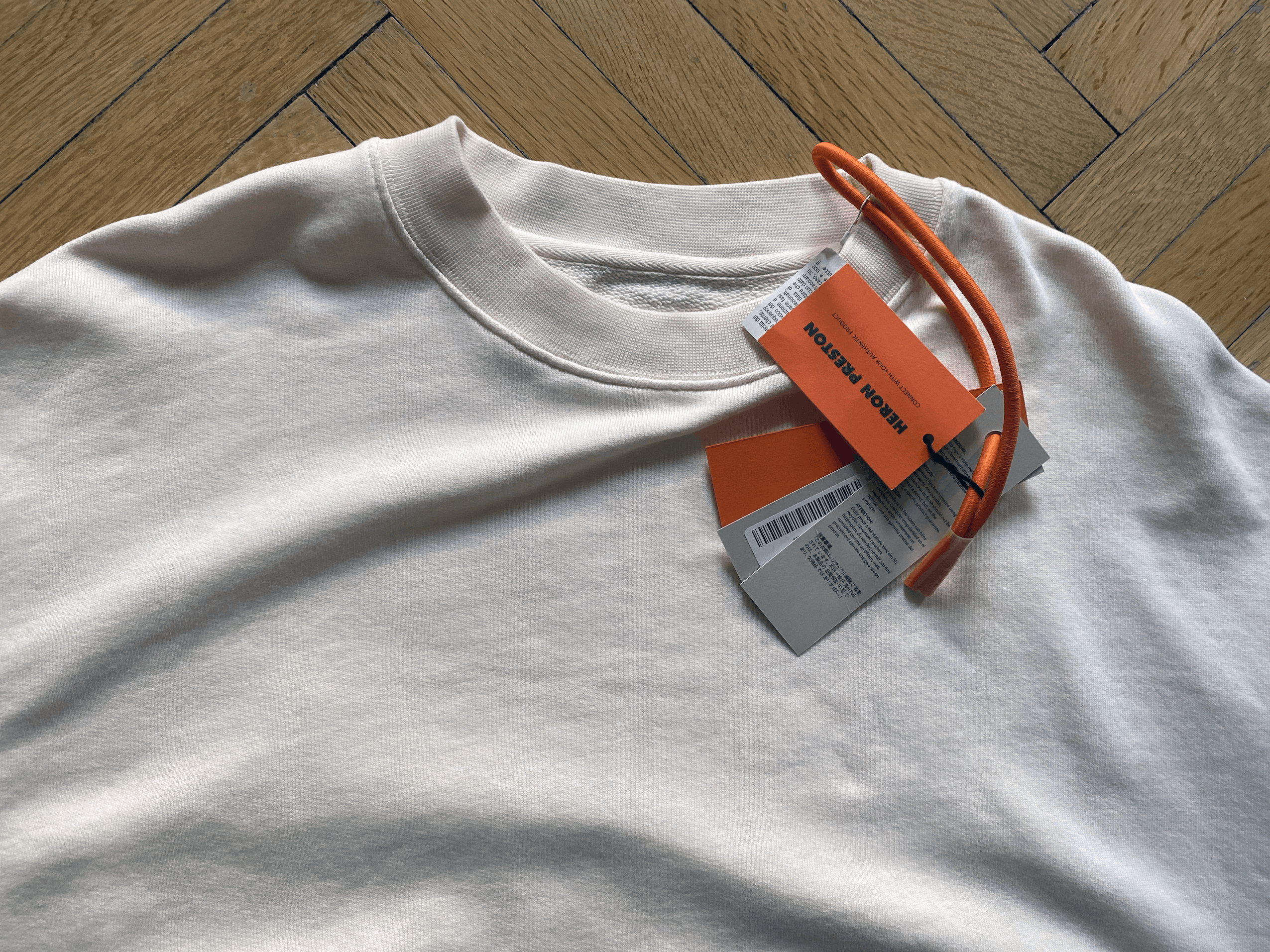 Heron Preston Heron Preston NFEX - Ray Crewneck (Offwhite/Beige) Size US L / EU 52-54 / 3 - 4 Thumbnail