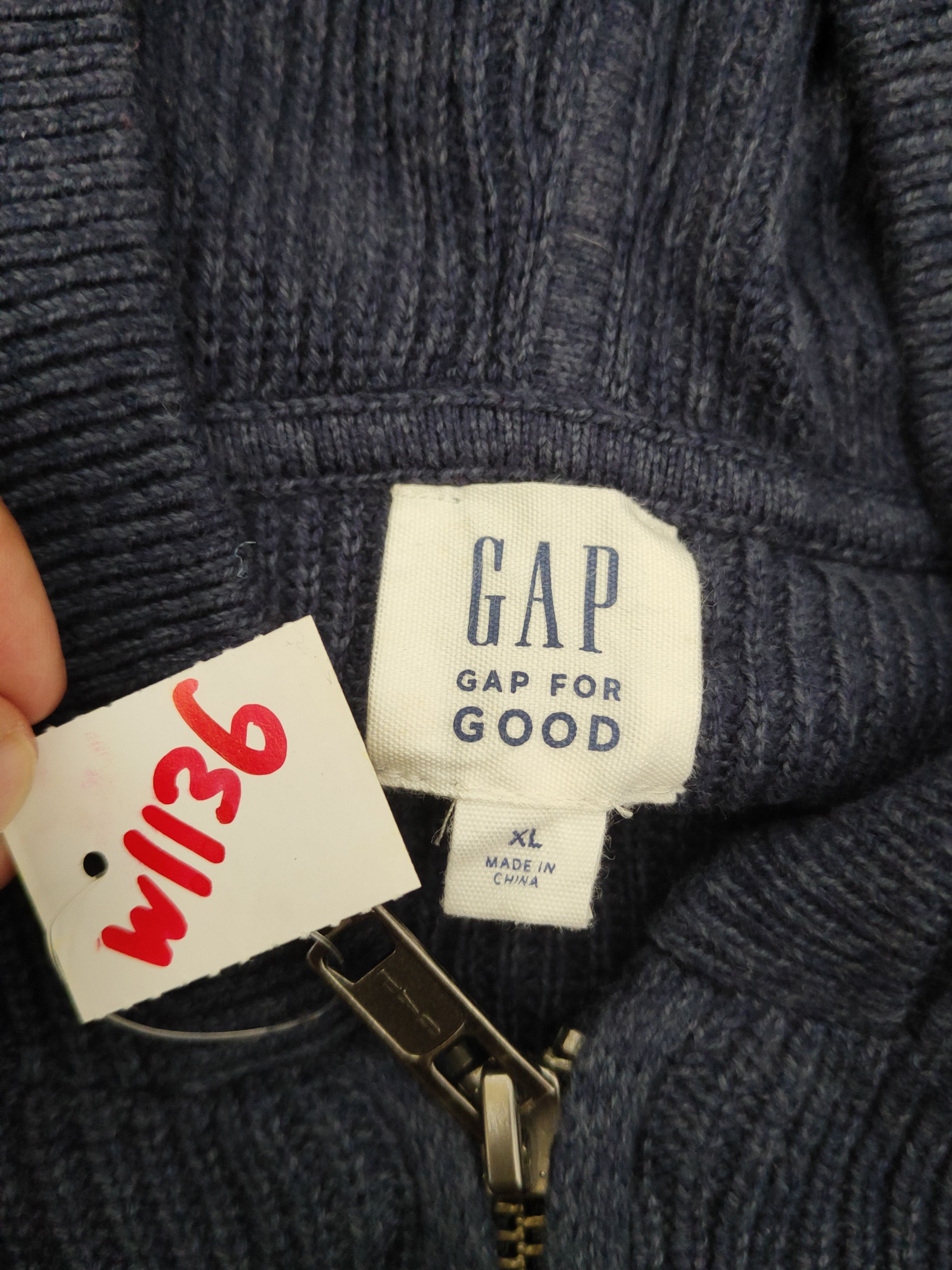 Gap × Homespun Knitwear × Japanese Brand Gap Navy Hoodie Knitwear Sweaters #W1136 Size US XL / EU 56 / 4 - 1 Preview