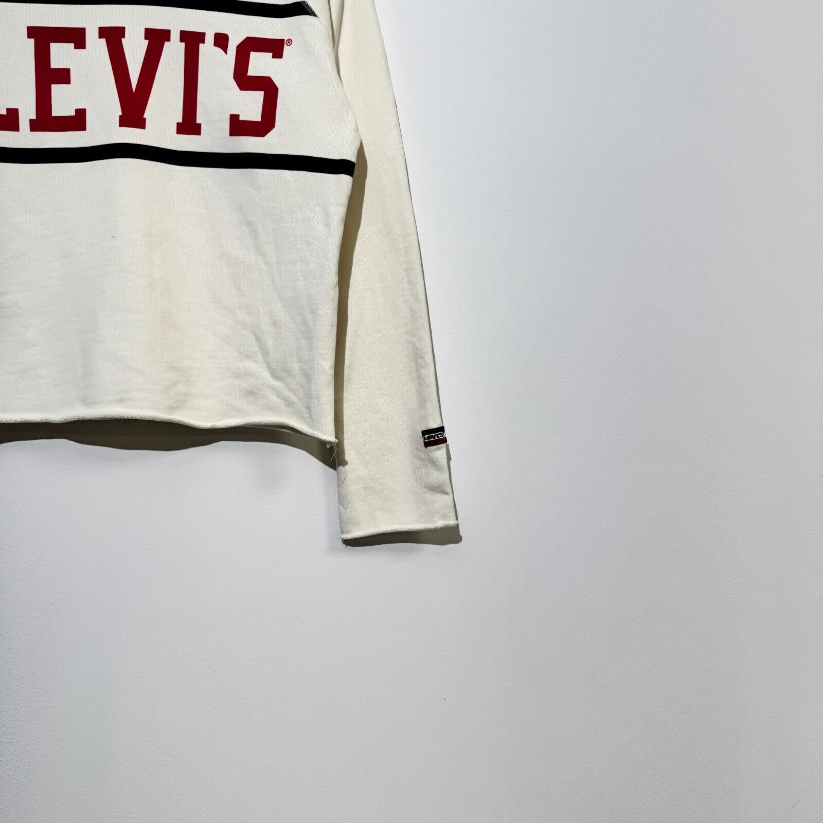 Levi's × Vintage Vintage Levi’s Unisex Beige Cotton Crewneck Size XS 90s Size US XS / EU 42 / 0 - 2 Thumbnail