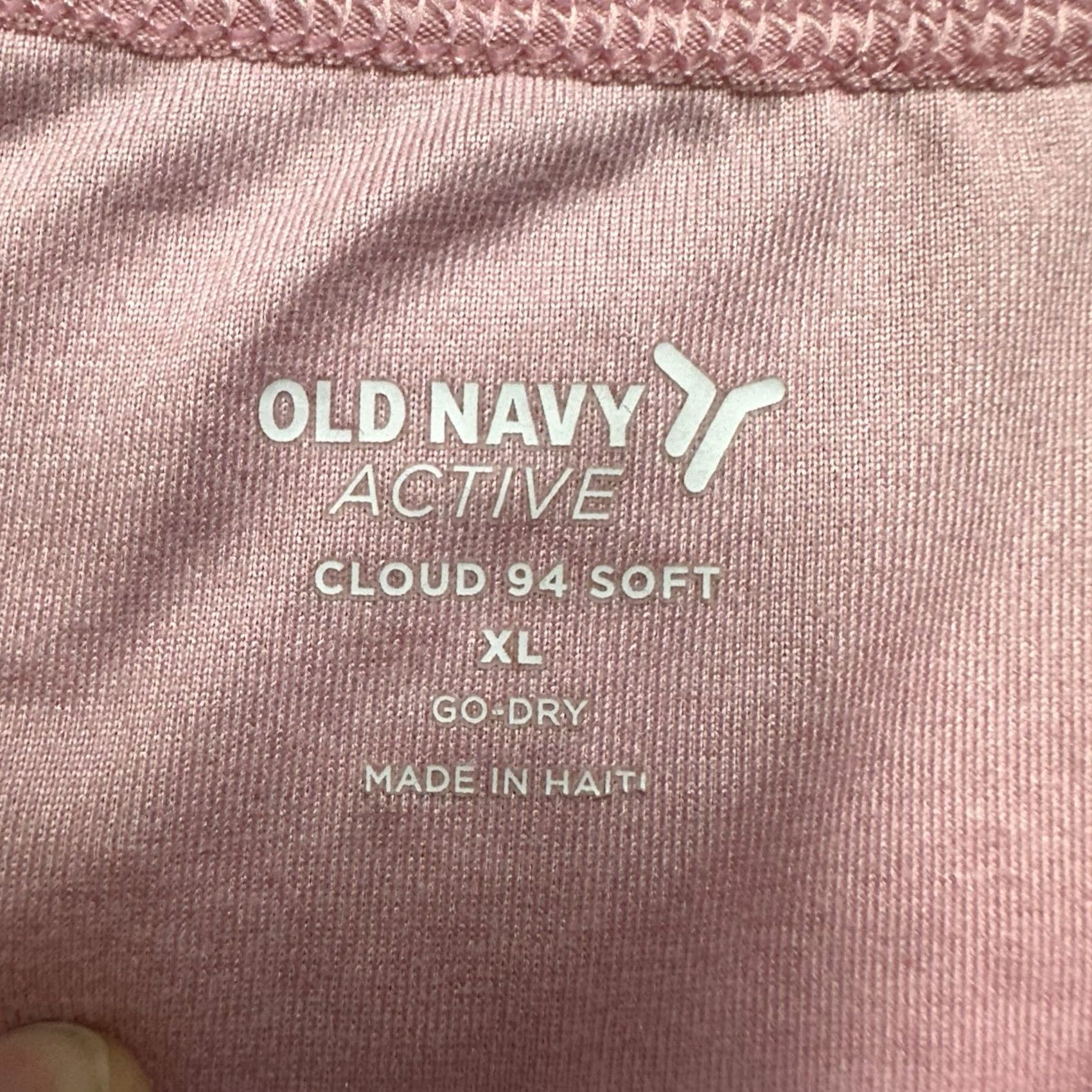 Old Navy Vintage - Old Navy Active Cloud Motion Crop Top Womens XL 94 Soft Go Dry Twist Hem Size XL / US 12-14 / IT 48-50 - 3 Thumbnail